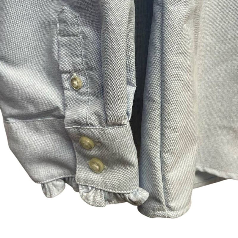 Lands' End Lands' End Size 12 Cotton Blend Button Down Blouse Size L / US 10 / IT 46 - 4 Thumbnail