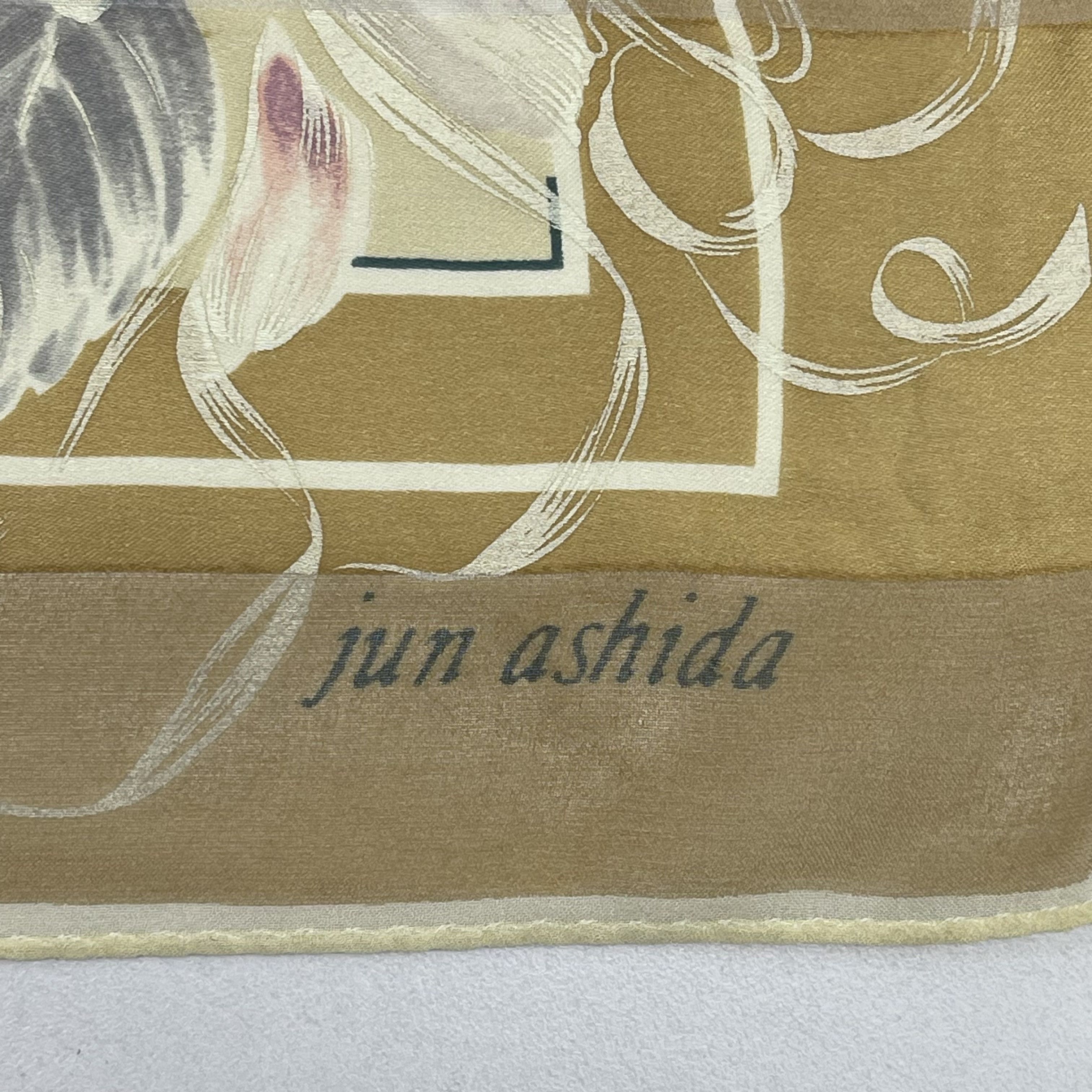 Japanese Brand Vintage Jun Ashida Japanese Brand Silk Scarf - S7036 Size ONE SIZE - 5 Thumbnail
