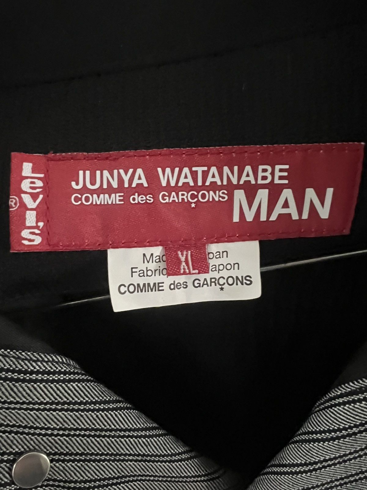 Junya Watanabe × Levi's Junya Watanabe Man x Levi's striped Type 3 Jeans Jacket Size US L / EU 52-54 / 3 - 3 Thumbnail