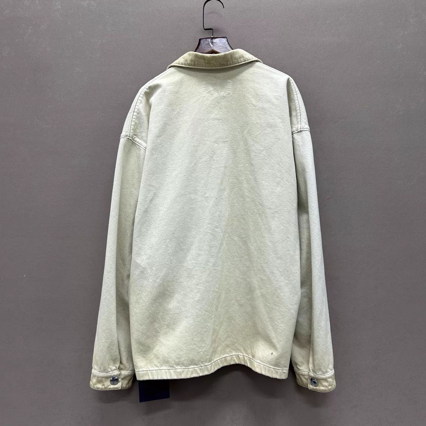 Prada Prada 25 Distressed Triangle Logo Button Jacket M Size US M / EU 48-50 / 2 - 2 Thumbnail