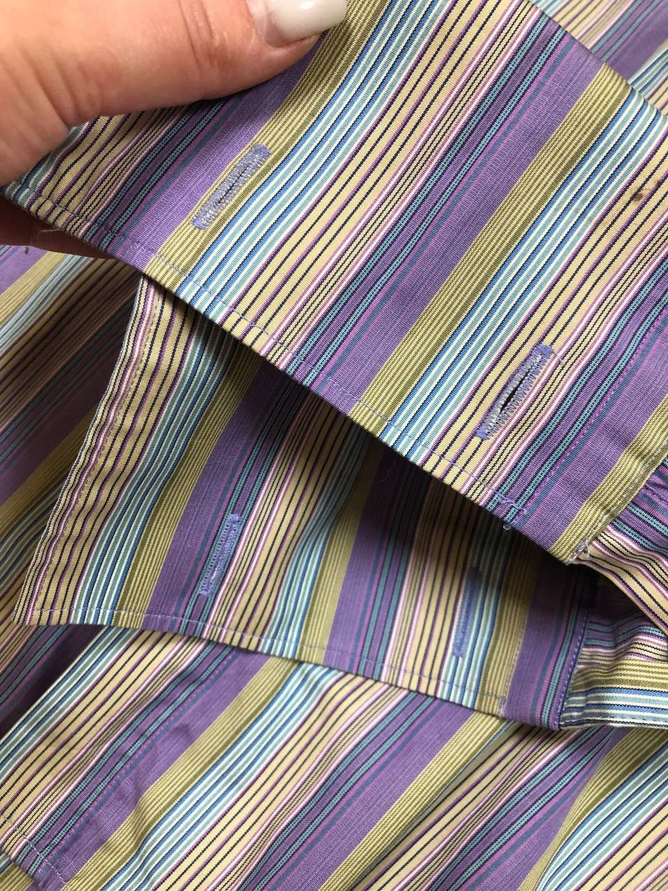 Kenzo × Vintage Long Sleeve Button Down Shirt Stiped Collared Size US L / EU 52-54 / 3 - 3 Thumbnail