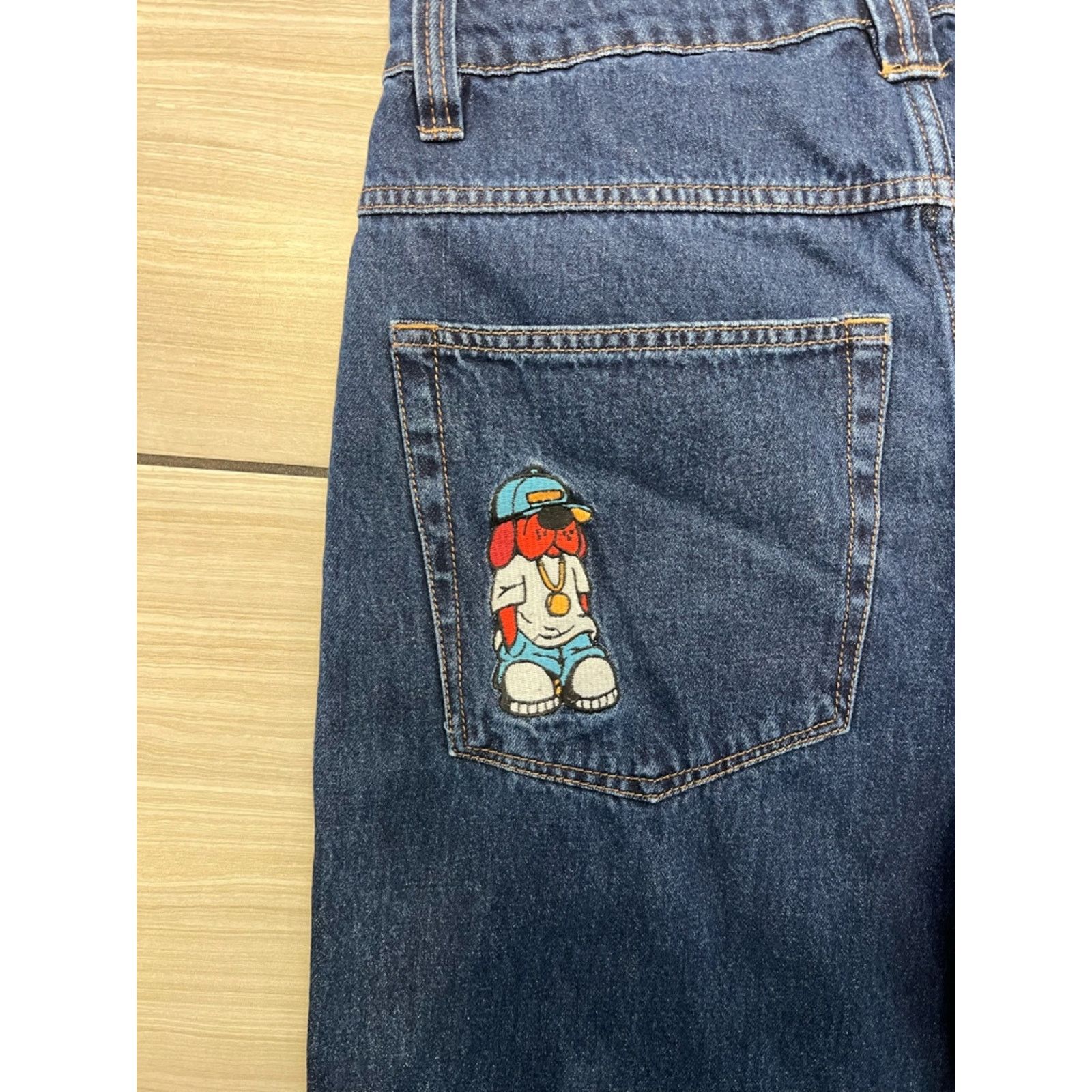 Empyre Empyre Baggy Skate Embroidered Jeans Size US 30 / EU 46 - 4 Thumbnail