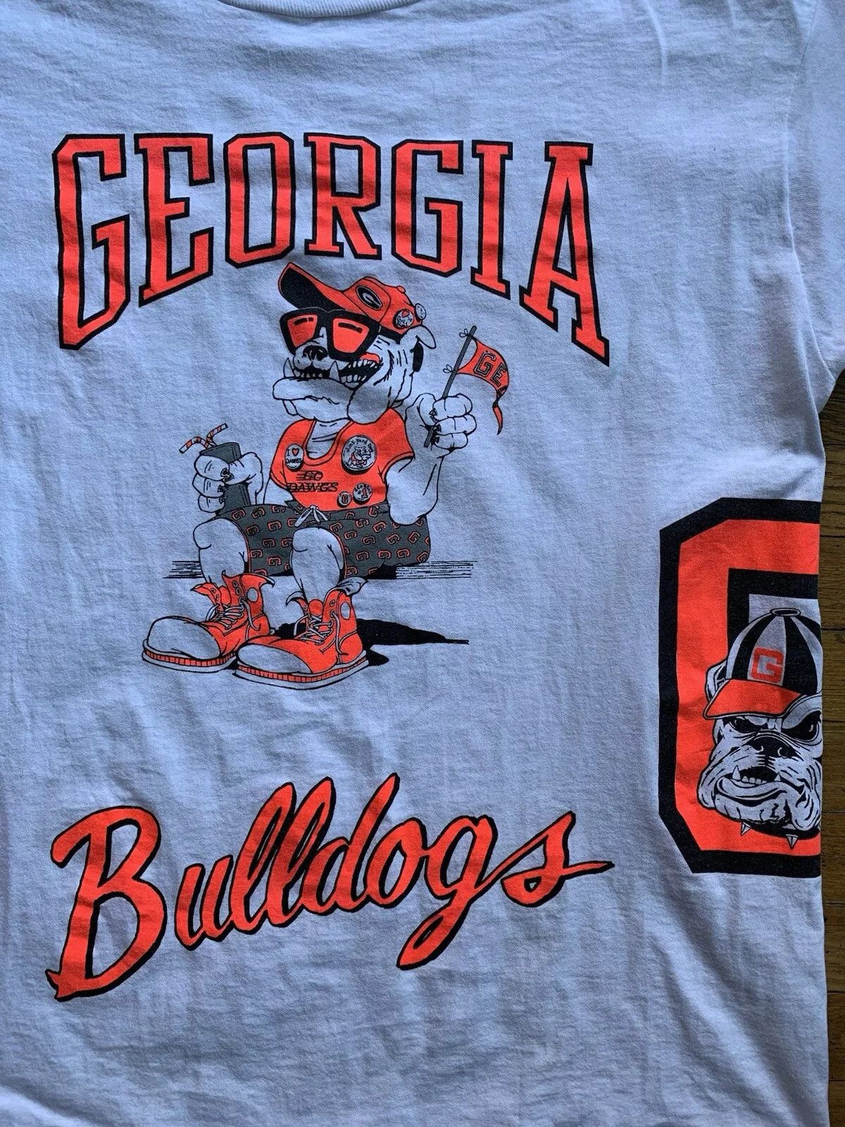 Fruit Of The Loom Rare Vintage Georgia Bulldogs Shirt Size US L / EU 52-54 / 3 - 2 Thumbnail
