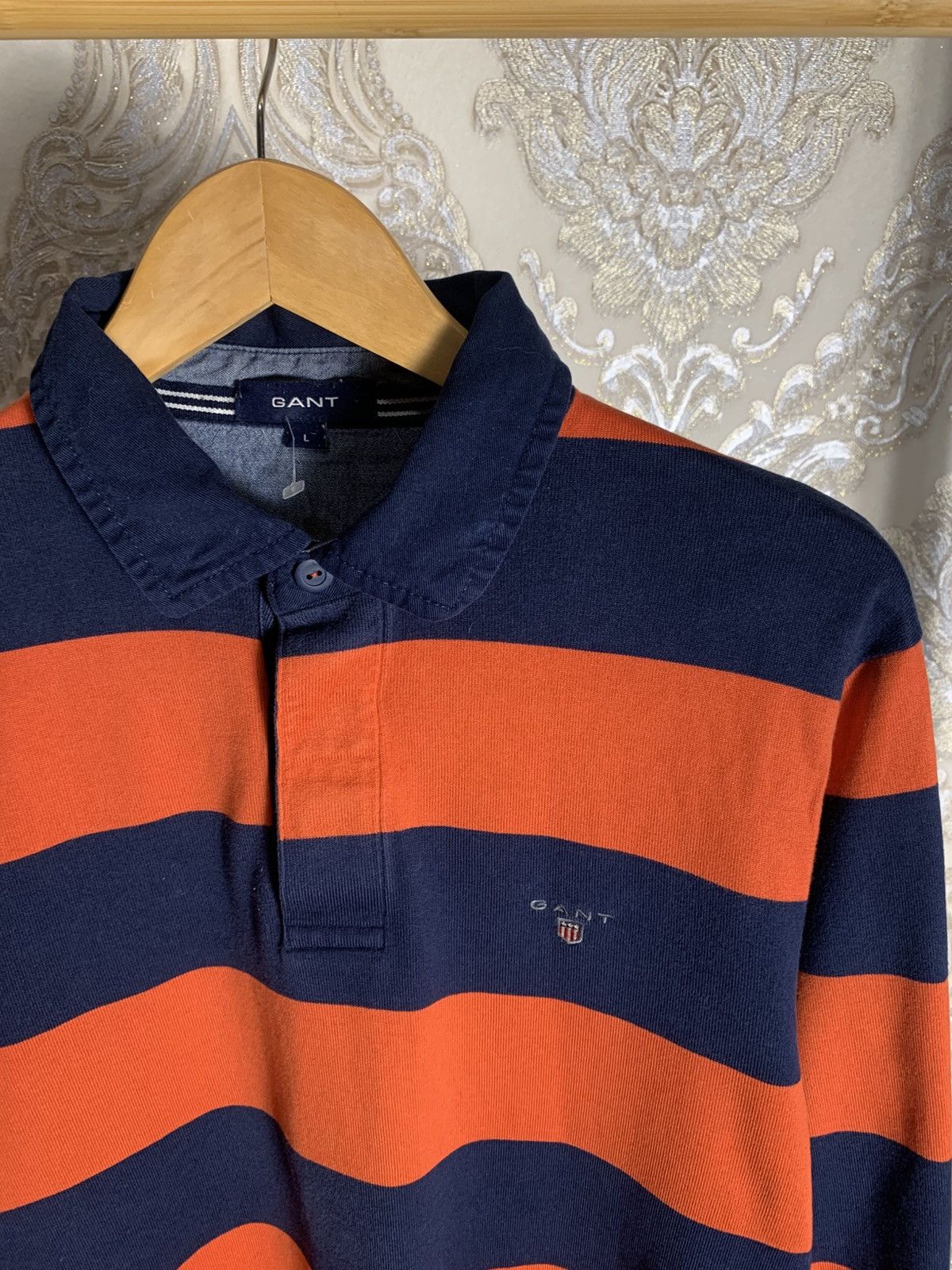 Gant VINTAGE GANT DESIGNER RUGBY POLO LONG SLEEVE RETRO Y2K 90s Size US L / EU 52-54 / 3 - 2 Thumbnail