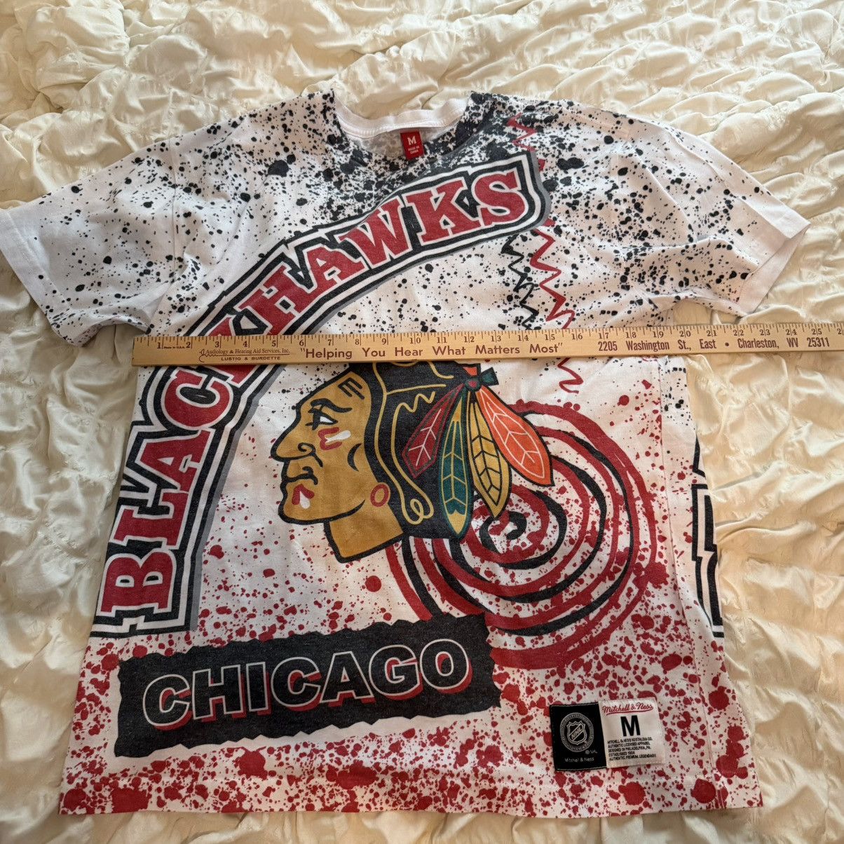 Mitchell & Ness NHL Chicago Blackhawks T Shirt All Over Print AOP Size US M / EU 48-50 / 2 - 5 Thumbnail