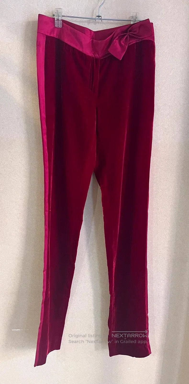 Valentino Valentino Red faux velvet suit Size S / US 4 / IT 40 - 4 Thumbnail