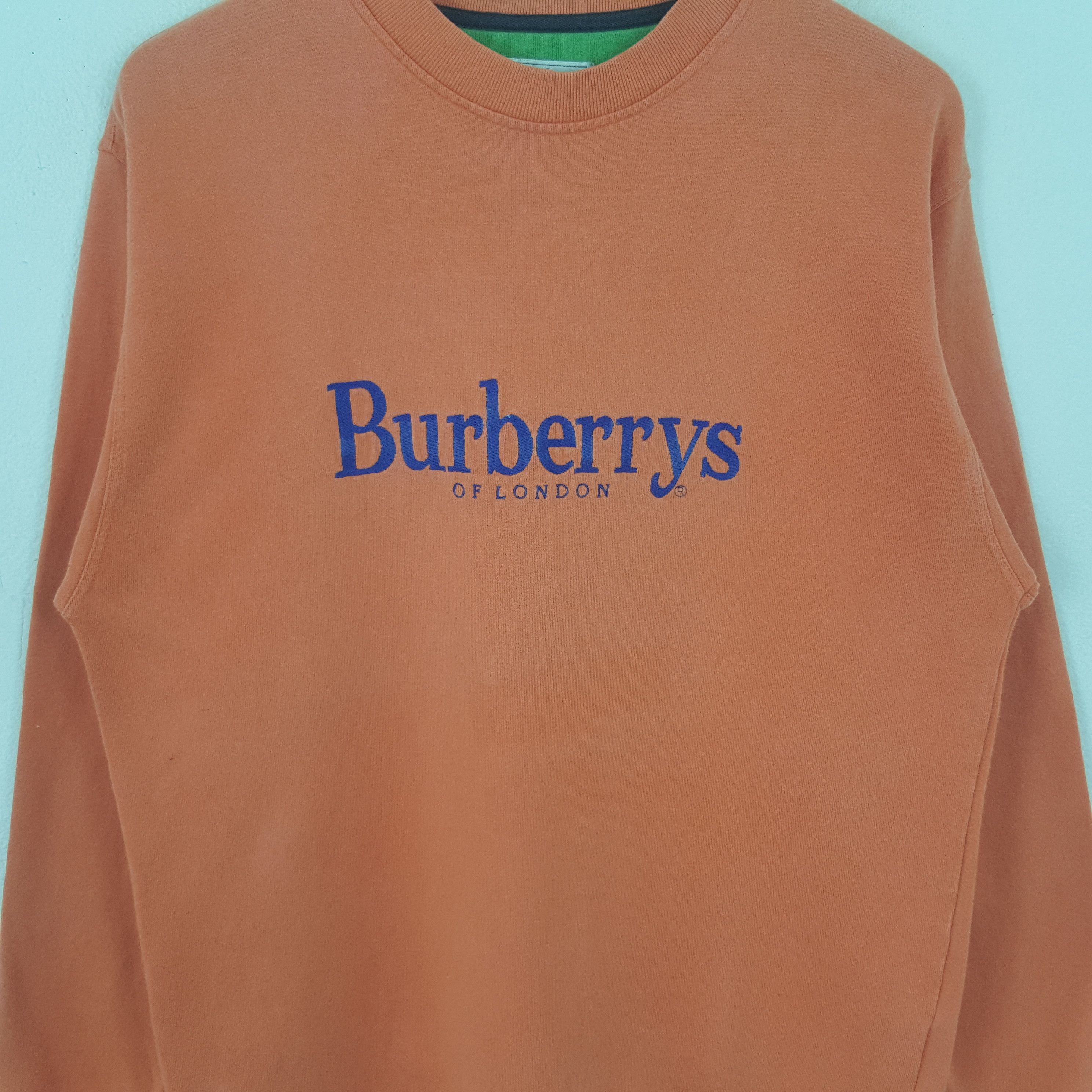 Burberry Vintage Burberrys Of London Spellout Sweatshirt RR12 Size US M / EU 48-50 / 2 - 2 Thumbnail