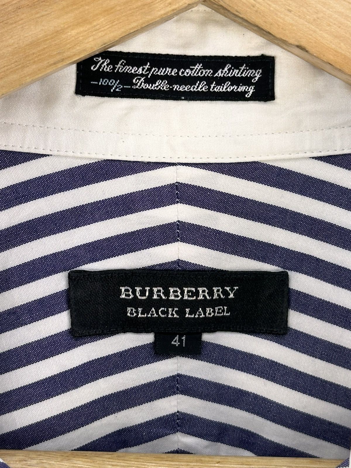 Burberry Burberry Black Label Stripes Flannel Shirt Button Up Size US L / EU 52-54 / 3 - 12 Thumbnail