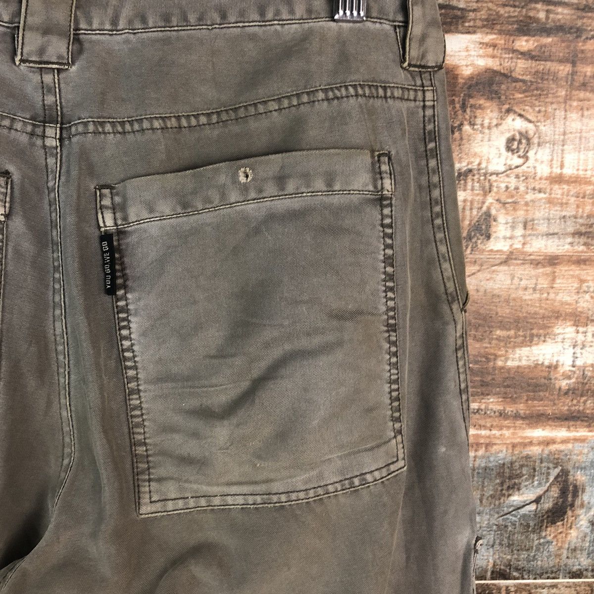 Japanese Brand DL Rescue World Gray Cargo Multipocket Pants #C666 Size US 27 - 19 Thumbnail