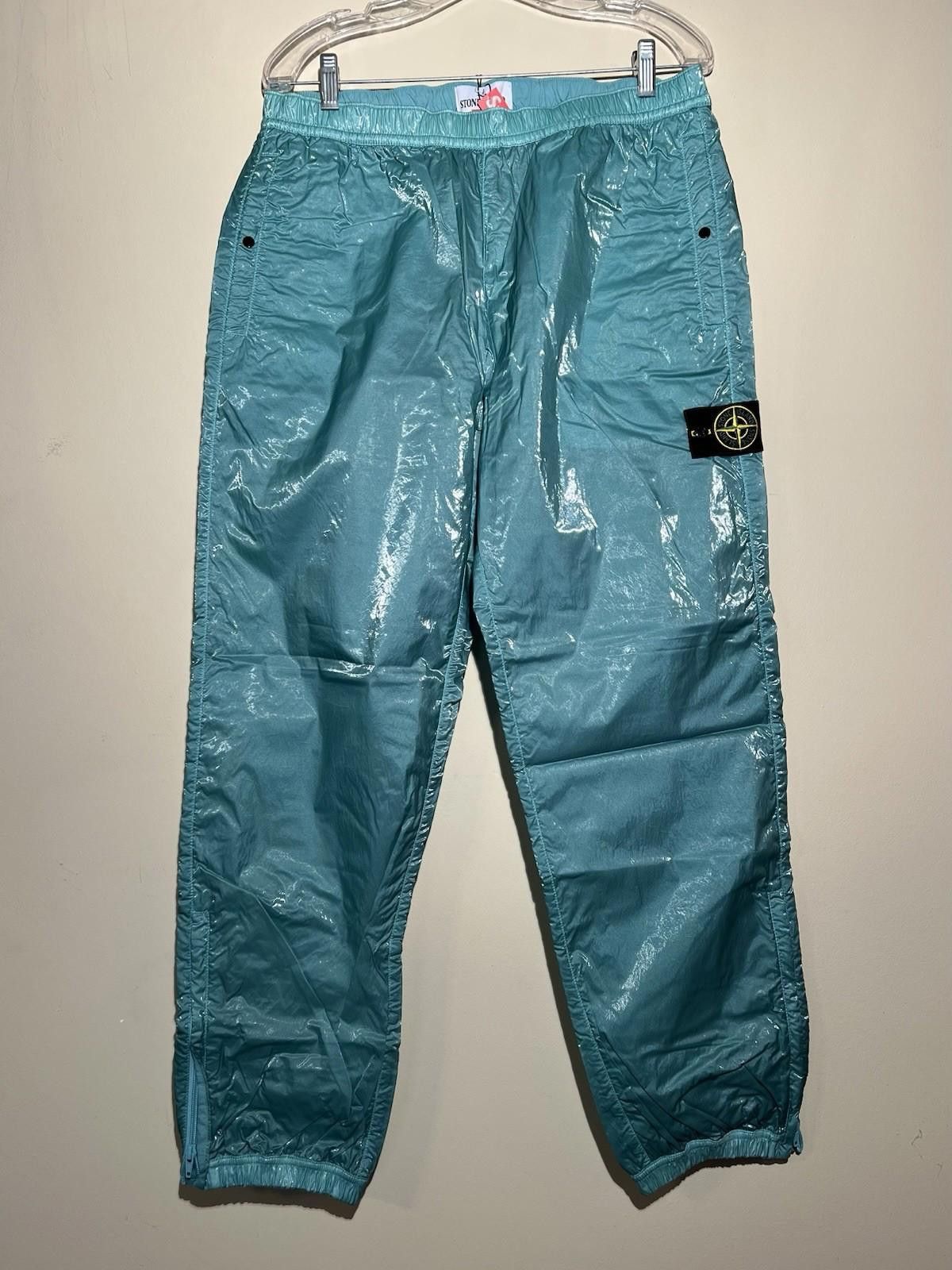 Supreme SS19 Supreme Stone Island Silk Light Blue Pants M 2019