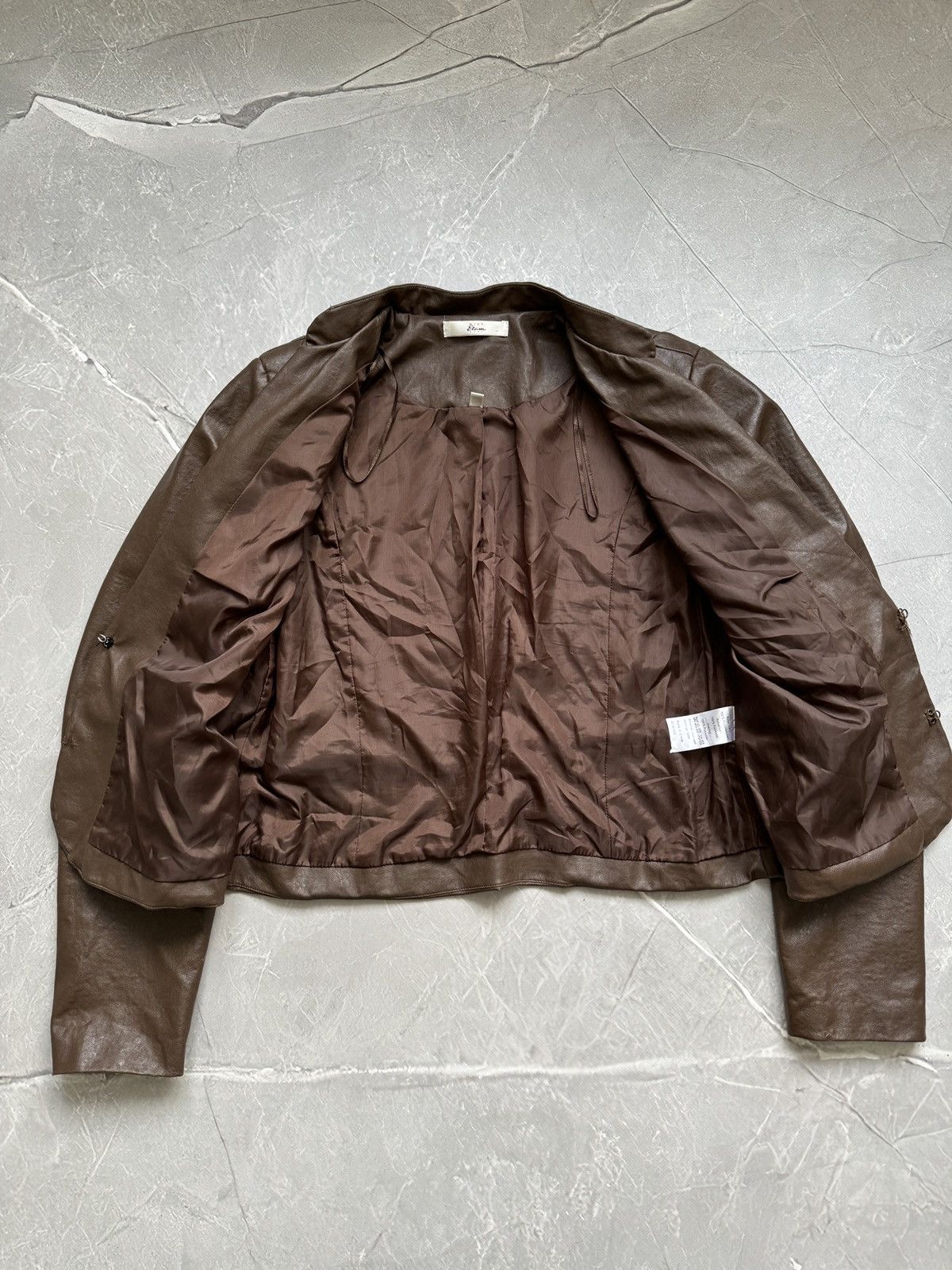 Hysteric Glamour 00s Military Napoleon Leather Blazer Jacket PPFM Style Size L / US 10 / IT 46 - 17 Thumbnail