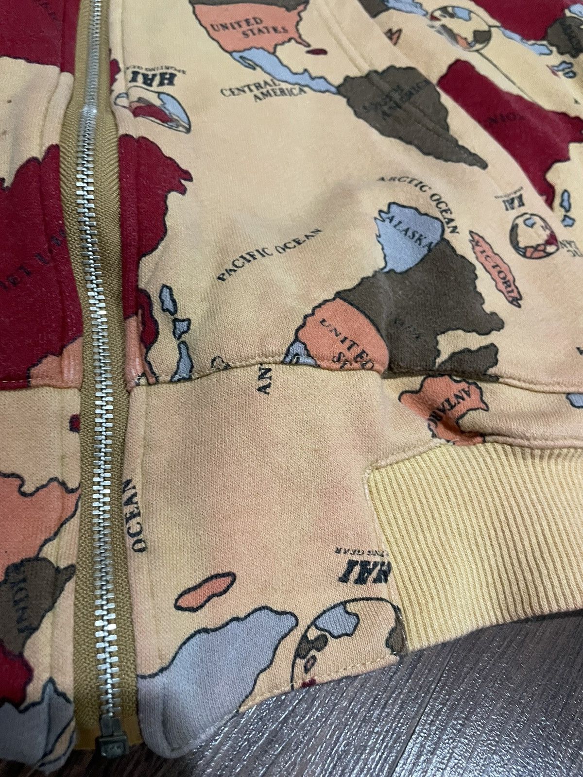 Hai Sporting Gear Issey Miyake Hai Sporting Gear 80s AOP Map Distressed Hoodie Size US M / EU 48-50 / 2 - 17 Thumbnail