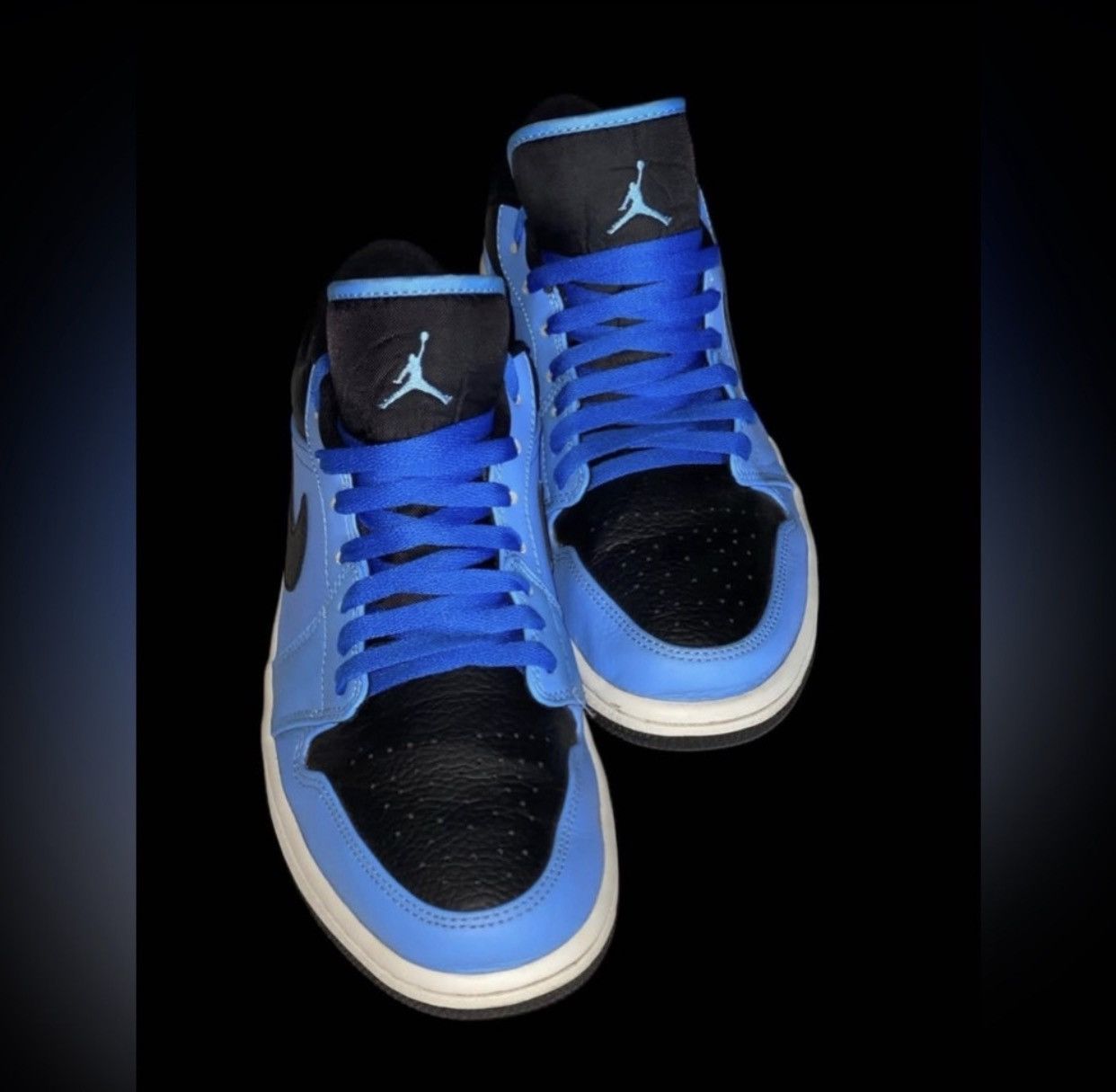 Nike Nike Air Jordan 1 Mid University Blue Black Size 9 Size US 9 / EU 42 - 4 Thumbnail
