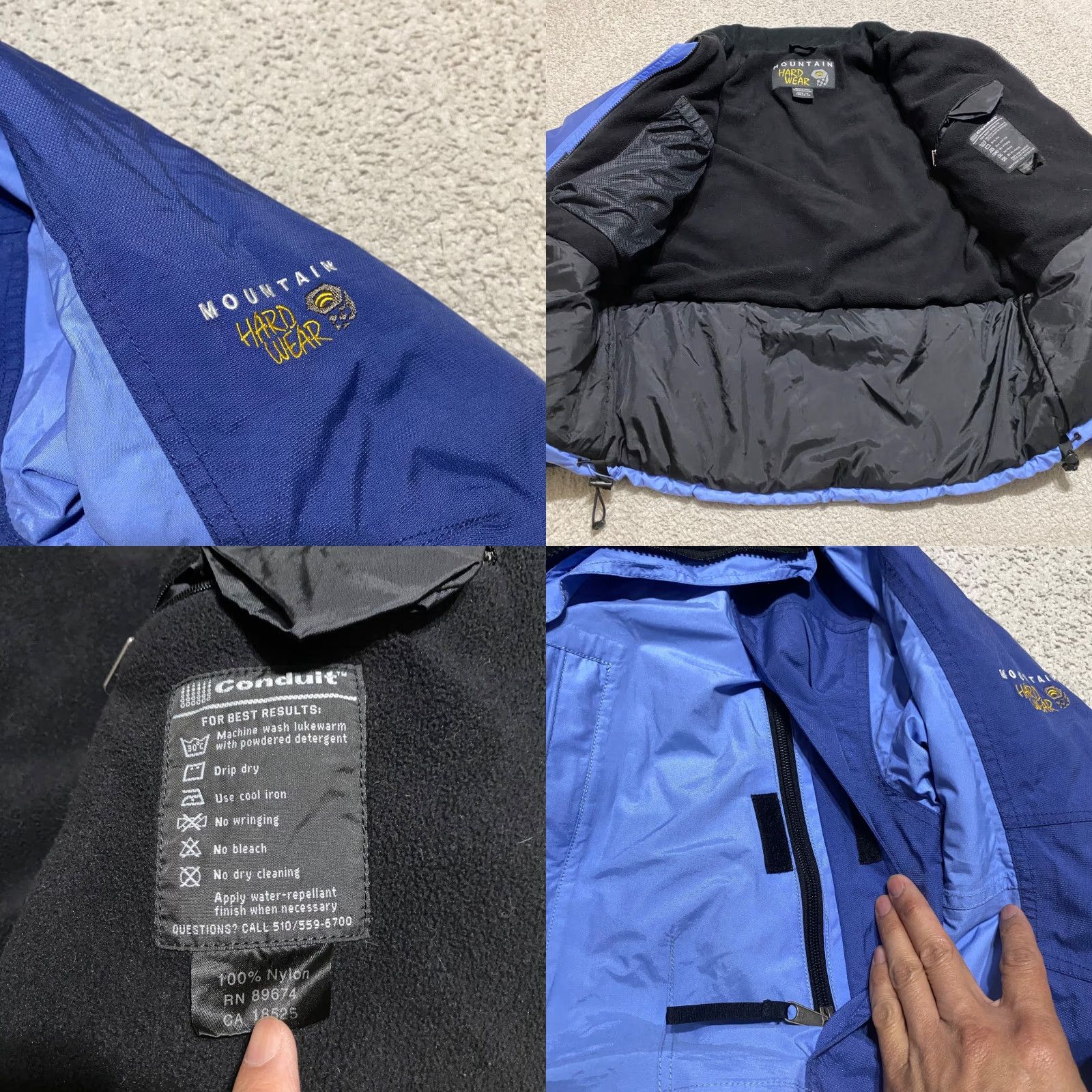 Mountain Hardwear Mountain Hardwear Womens Jacket Conduit Hooded Parka Blue Full Zip Sz 10 Mid-Length Softshell Vented Regular 10 Mens Womens Girls? Size L / US 10 / IT 46 - 8 Thumbnail