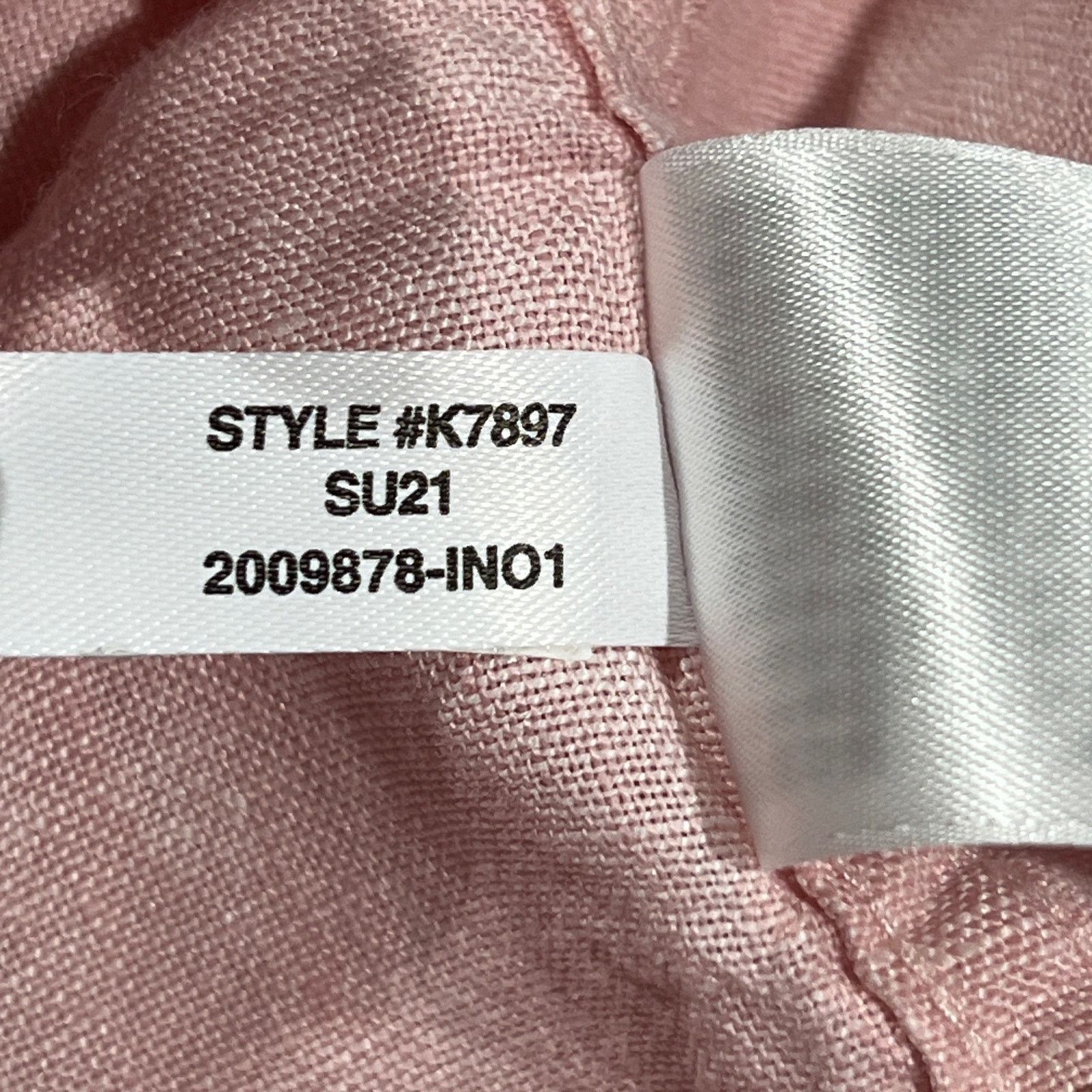 J.Crew J. Crew Baird McNutt Irish Linen Button Down Shirt Pink Size US XL / EU 56 / 4 - 7 Thumbnail
