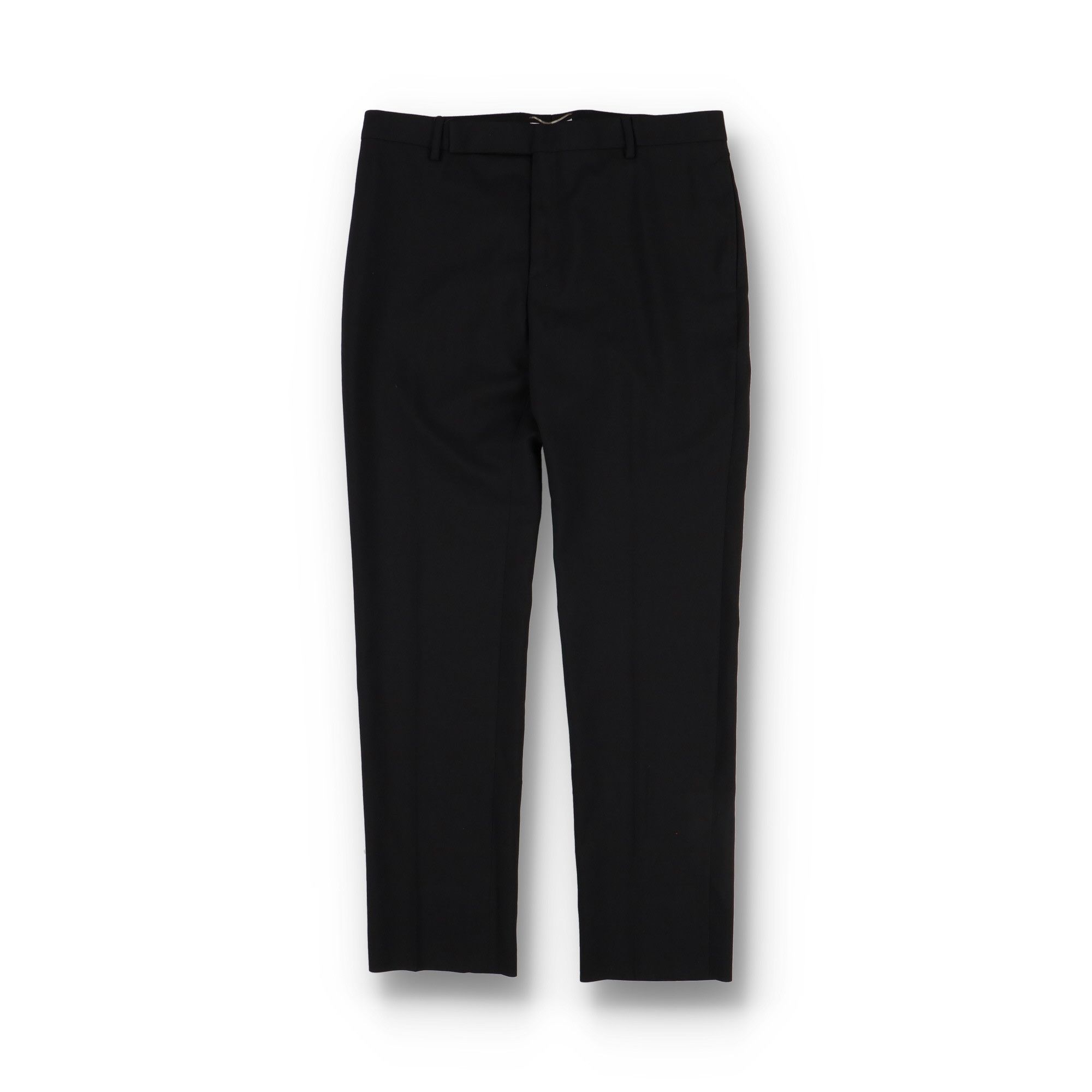 Saint Laurent Paris Black Gabardine Wool Tailored Slim Trousers Size US 34 / EU 50 - 1 Thumbnail