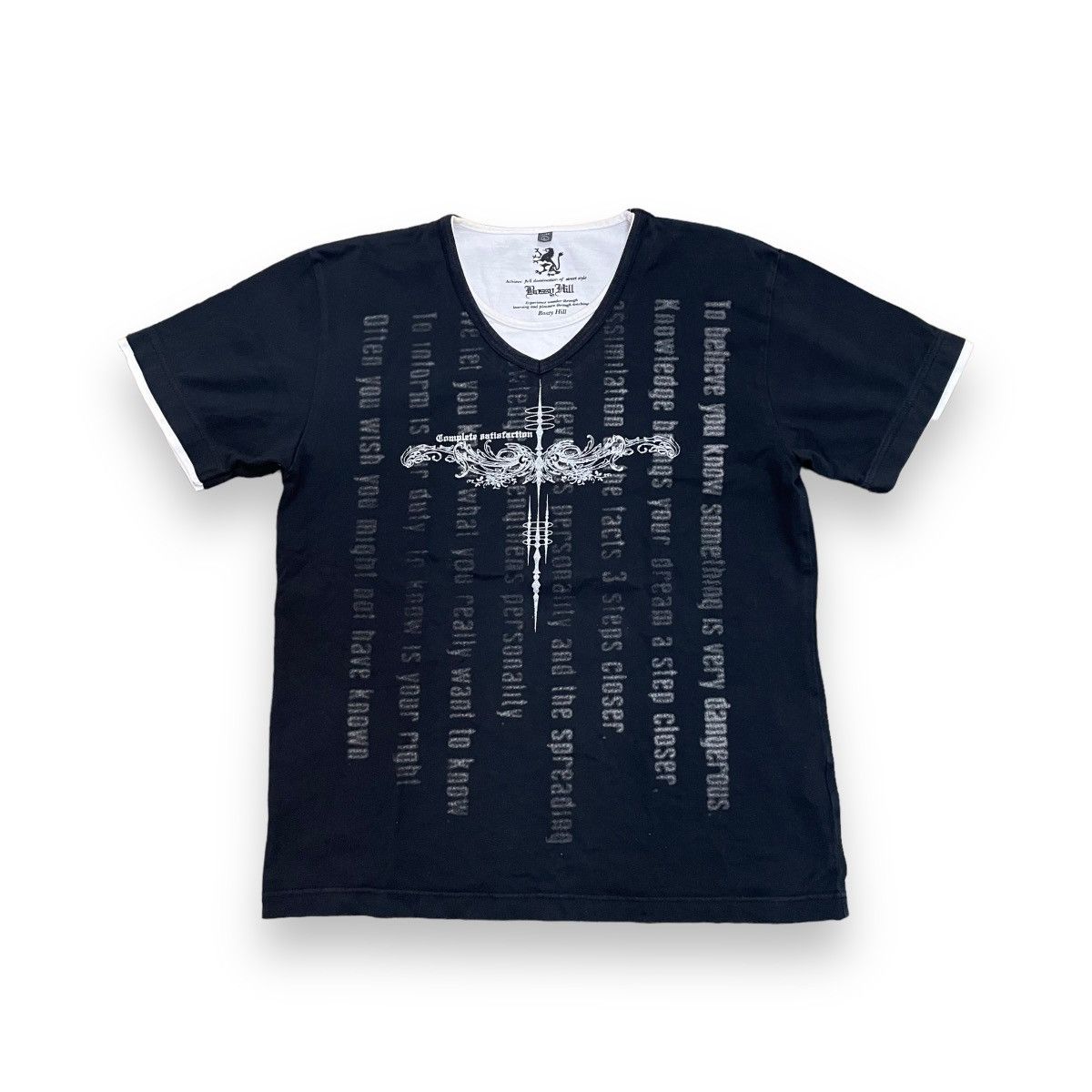 If Six Was Nine 🇯🇵 Y2K BOSSY HILL POEM DOUBLE LAYER TSHIRT Size US L / EU 52-54 / 3 - 1 Thumbnail