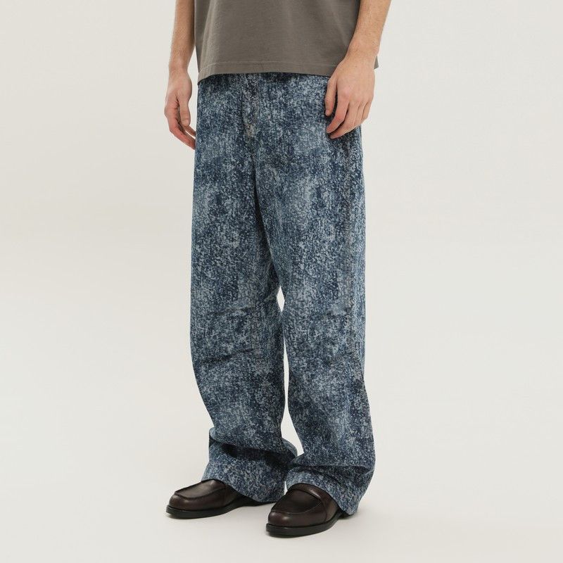 1989 STUDIO 1989 Studio Pantaloni Marble Mastiff In Denim Size US 33 - 1 Thumbnail