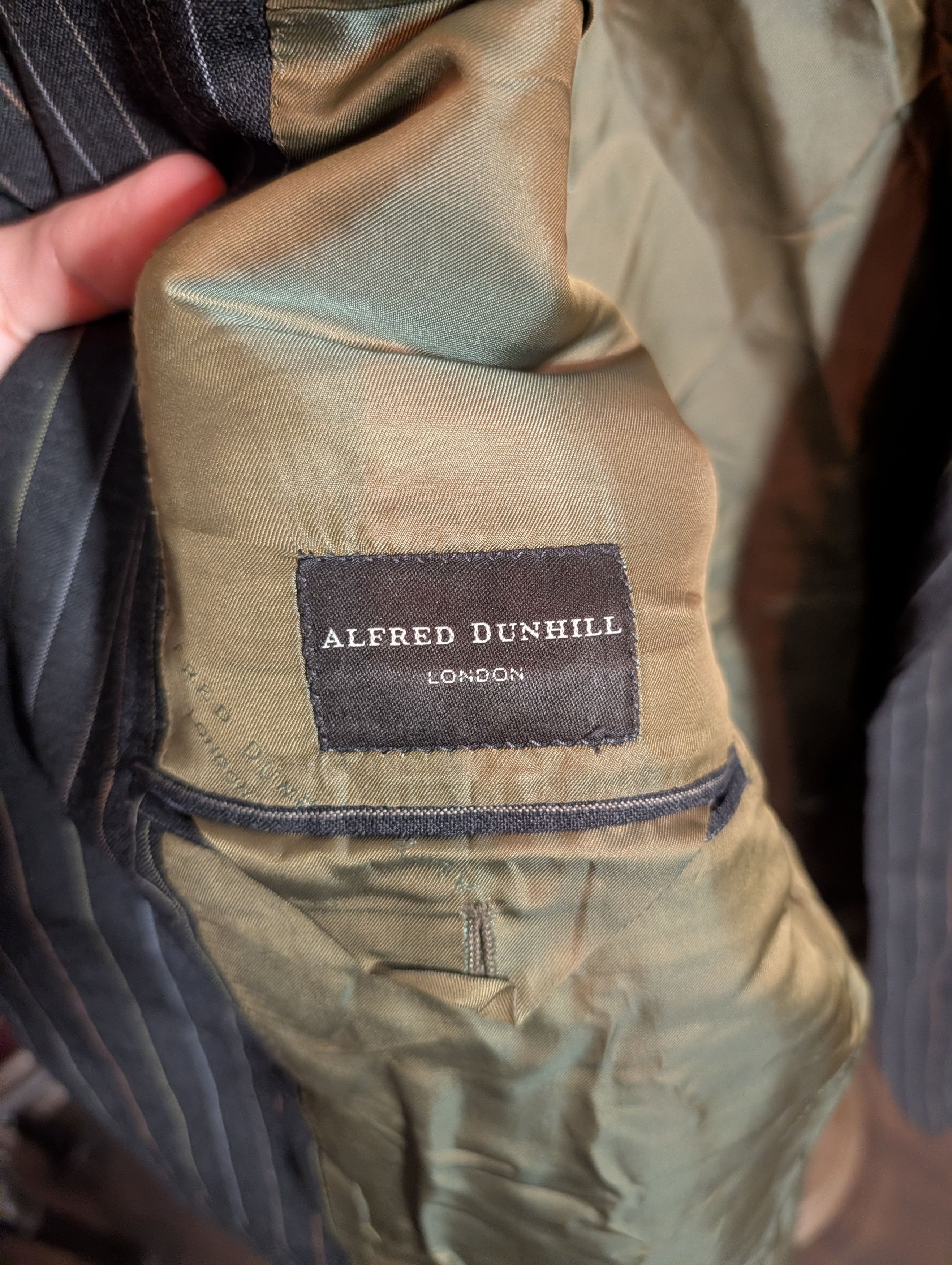 Alfred Dunhill Multicolor pinstriped RRP $2200 Italian sport coat 44R Size 44R - 11 Thumbnail