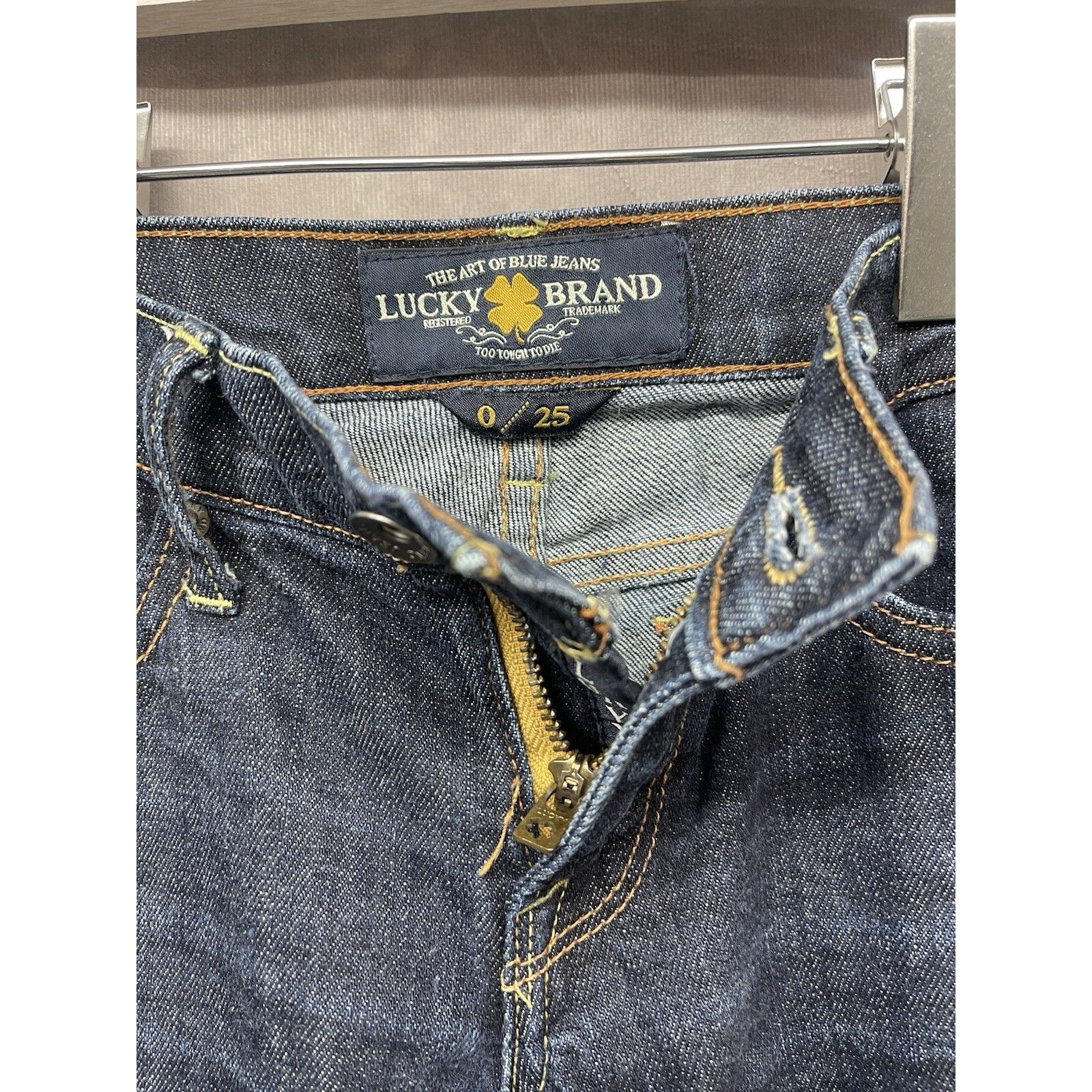 Lucky Brand Lucky Brand Women's Dark Blue Indigo Zoe Skinny Jeans Size 2 Size 25" / US 0 / IT 36 - 9 Thumbnail