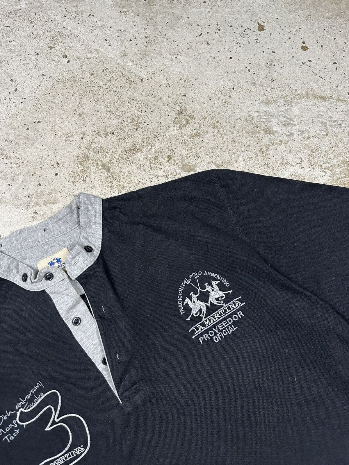 La Martina Vintage Y2K La Martina Argentina Black Polo Tee Size US XL / EU 56 / 4 - 6 Thumbnail