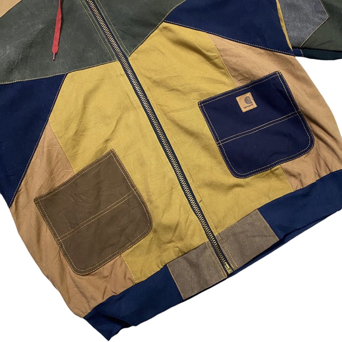 Carhartt Vintage reworked Carhartt active Jacket patchwork Size US L / EU 52-54 / 3 - 11 Thumbnail
