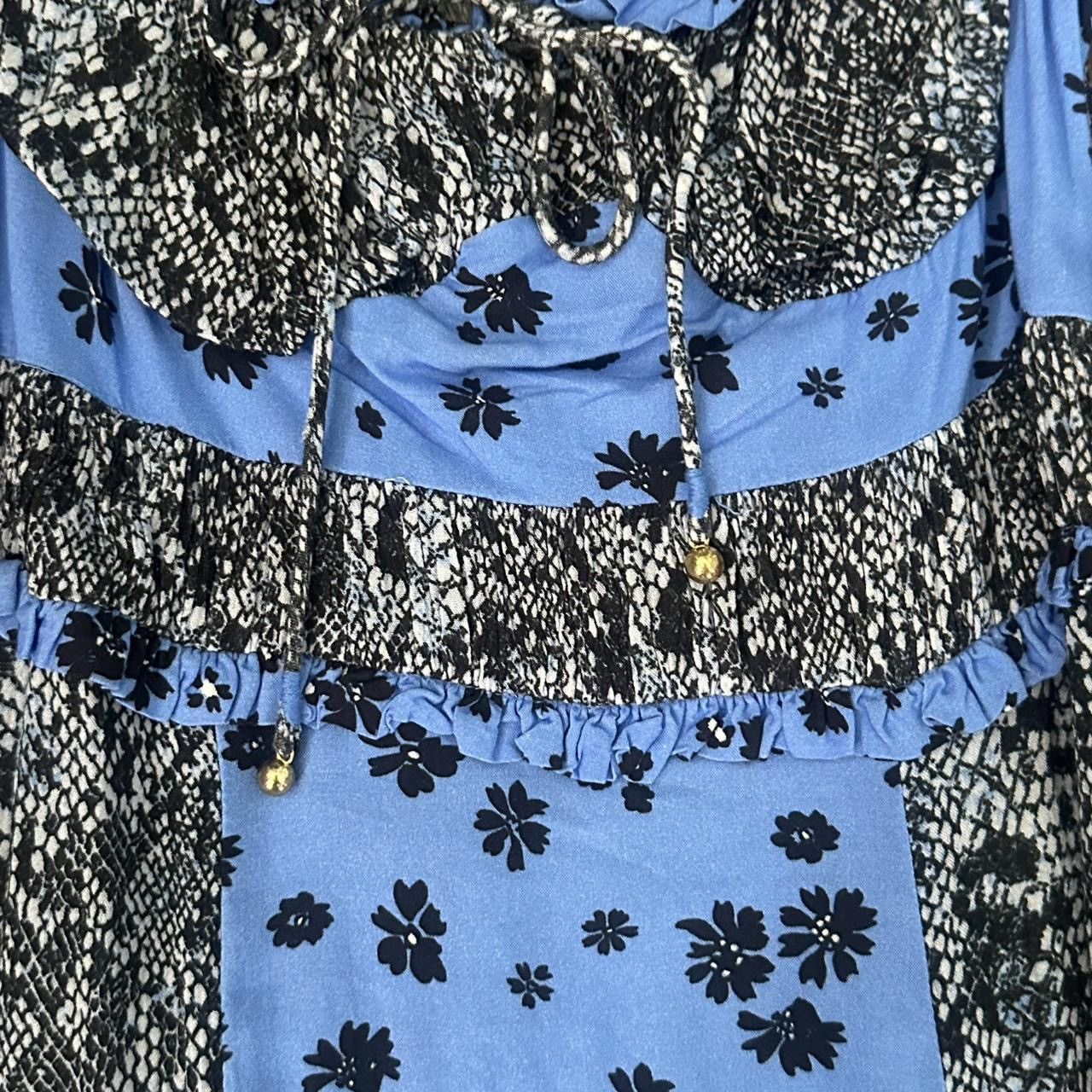 Free People Free People NWT Blue Floral Maxi Dress Size A MSRP: $168 Size S / US 4 / IT 40 - 4 Thumbnail