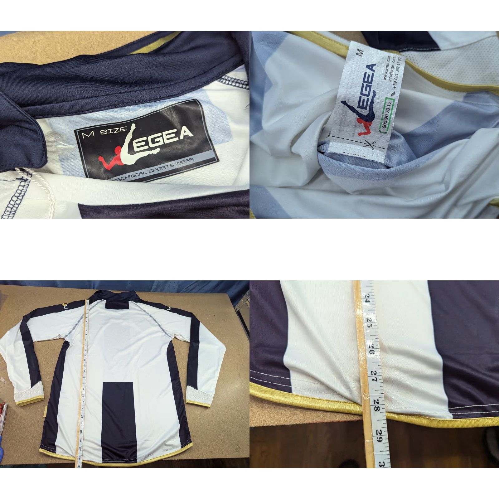 Vintage Legea Berln Kit Mens Jersey Size M Football Adult Black WHite Shirt Size US M / EU 48-50 / 2 - 8 Thumbnail
