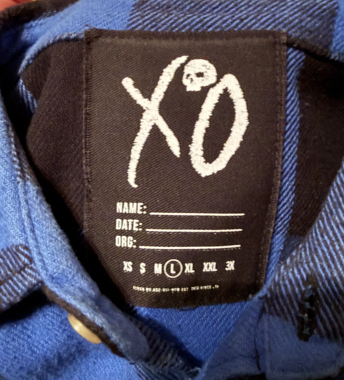 The Weeknd The Weeknd XO Flannel Size US L / EU 52-54 / 3 - 6 Thumbnail