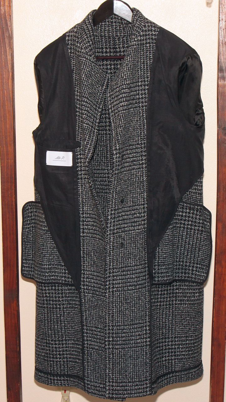 Mr P. Long Oversized Glen Check Overcoat Prince of Wales Balmacaan Size US XS / EU 42 / 0 - 5 Thumbnail