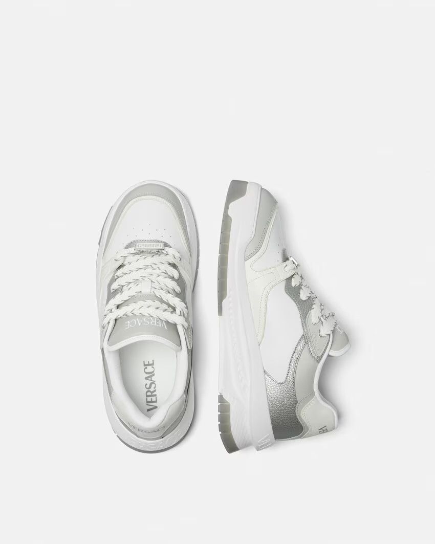 Versace o1s22i1n1224 Odiessea Sneakers in White Grey Size US 9 / EU 42 - 4 Thumbnail