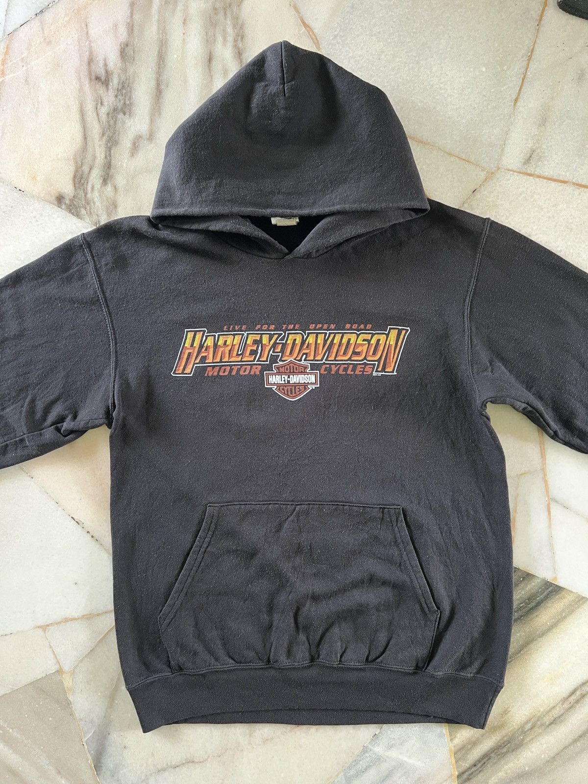Harley Davidson × Vintage Vintage 00's Y2K Harley Davidson Hog Rider Pullover Hoodie Size US S / EU 44-46 / 1 - 3 Thumbnail