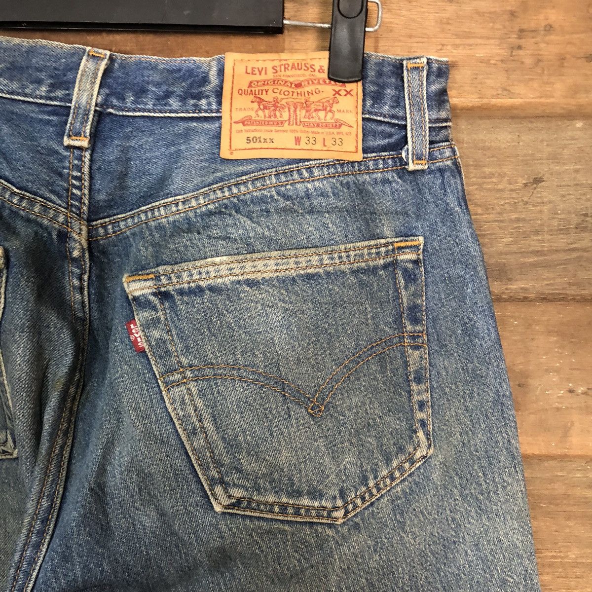 Levi's Levis Stauss & Co 501 Distressed Denim Pants #7325 Size US 32 / EU 48 - 15 Thumbnail