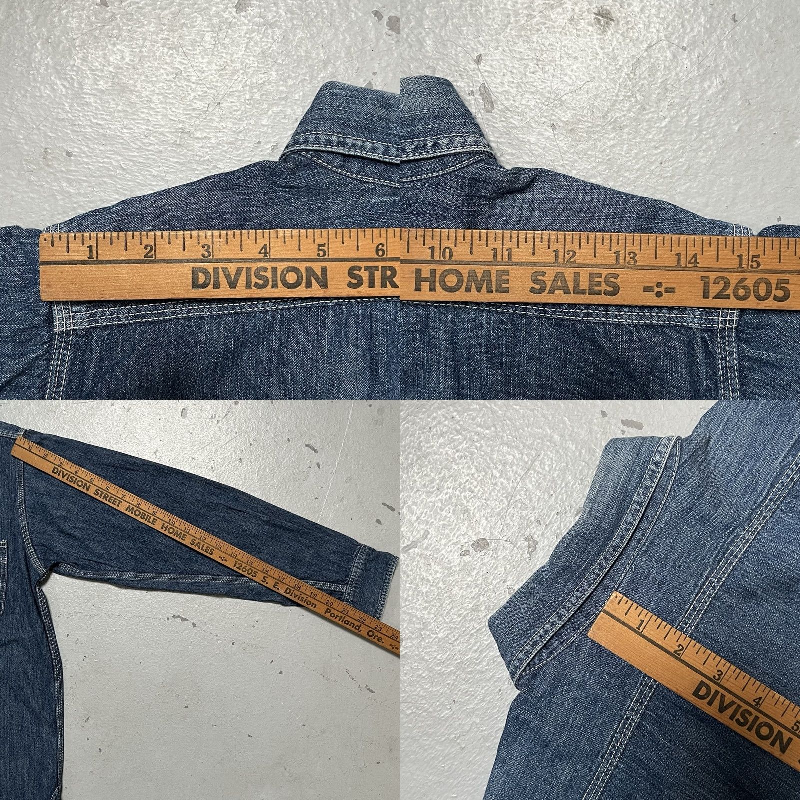 Vintage The Real McCoys Joe McCoy Denim Shirt Made Japan 14 XS-S Selvedge Work Engineer Size US S / EU 44-46 / 1 - 8 Thumbnail