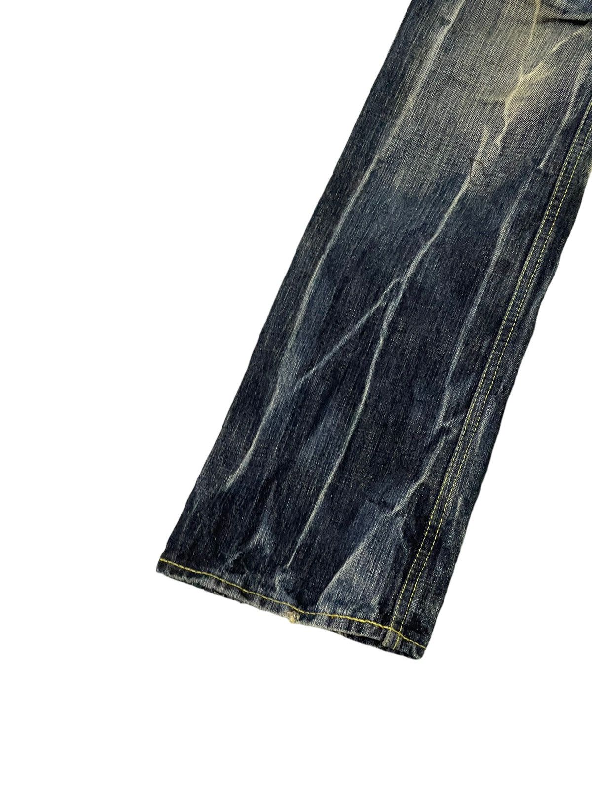 Japanese Brand Flare Jeans Three Stones Distress Low Rise Boot Cut 7🟦0 Size US 30 / EU 46 - 5 Thumbnail