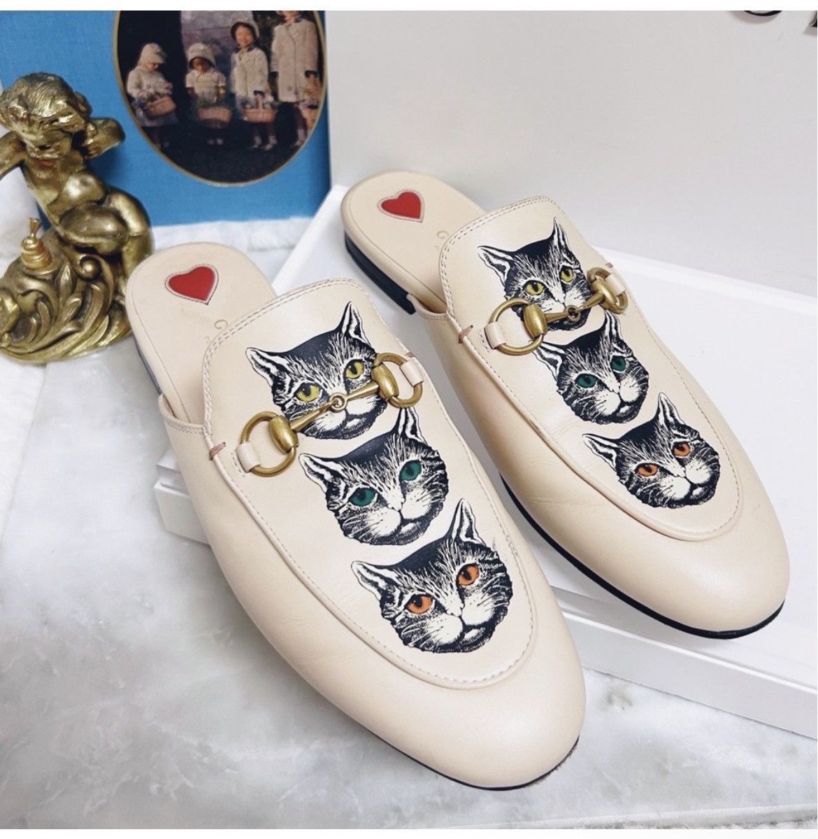 Gucci Authentic Gucci Cat Horsebit Leather Princeton Mules Size US 7 / IT 37 - 6 Thumbnail