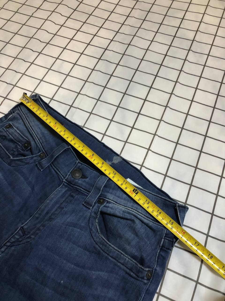 True Religion True Relion Johnny Dark Blue Wash Denim Jeans Size US 32 / EU 48 - 12 Thumbnail