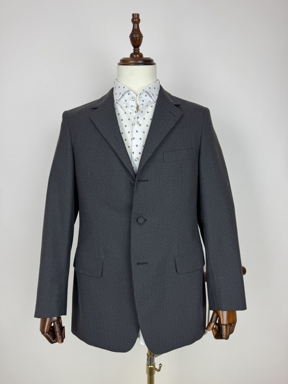 Other Trevira Twill herringbone Wool blend Vintage Suit 2 pieces Size 50R - 10 Thumbnail