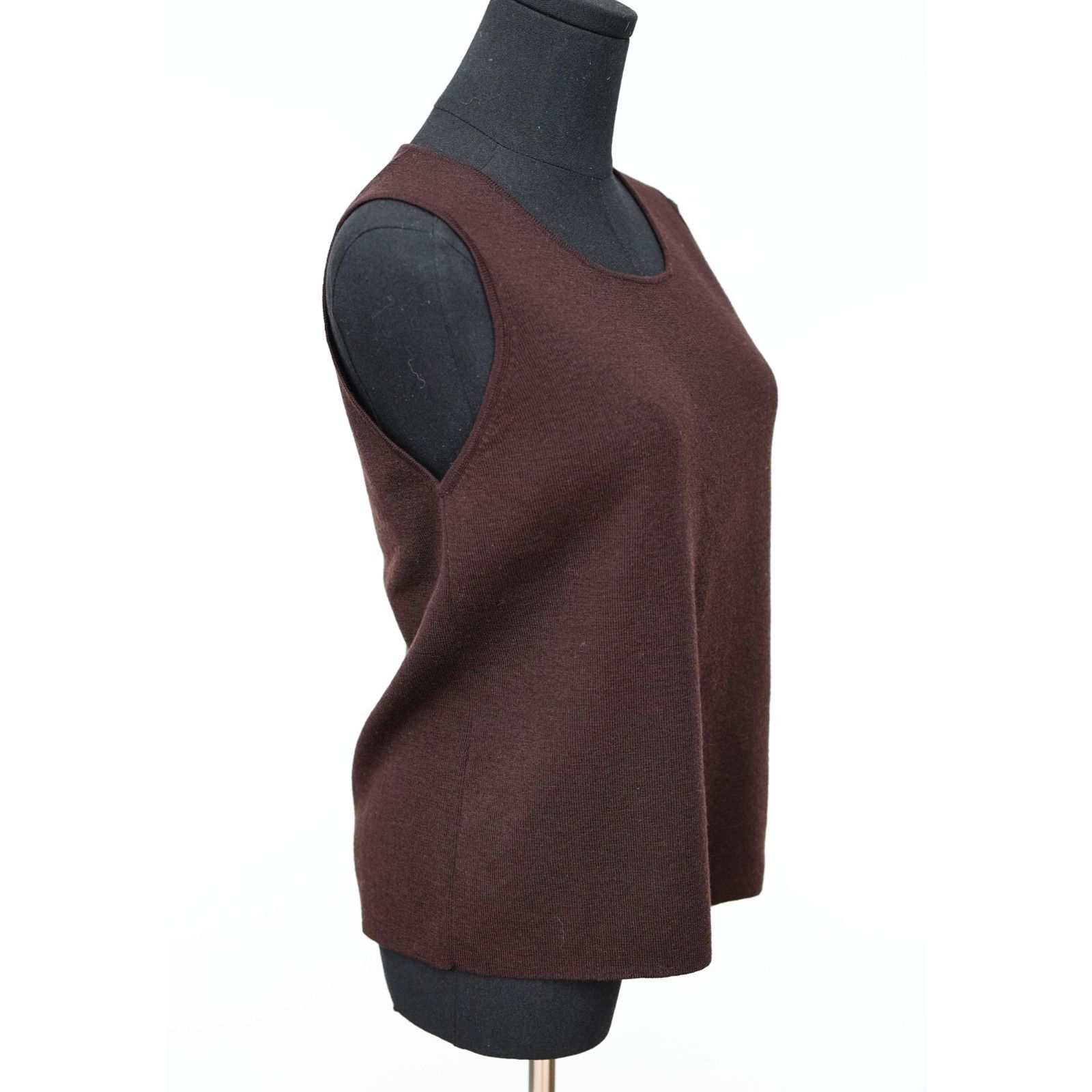 Eileen Fisher EILEEN FISHER Brown Wool Knit Petite Camisole Tank Top Sz PP Size XXS / US 00 / IT 34 - 2 Thumbnail