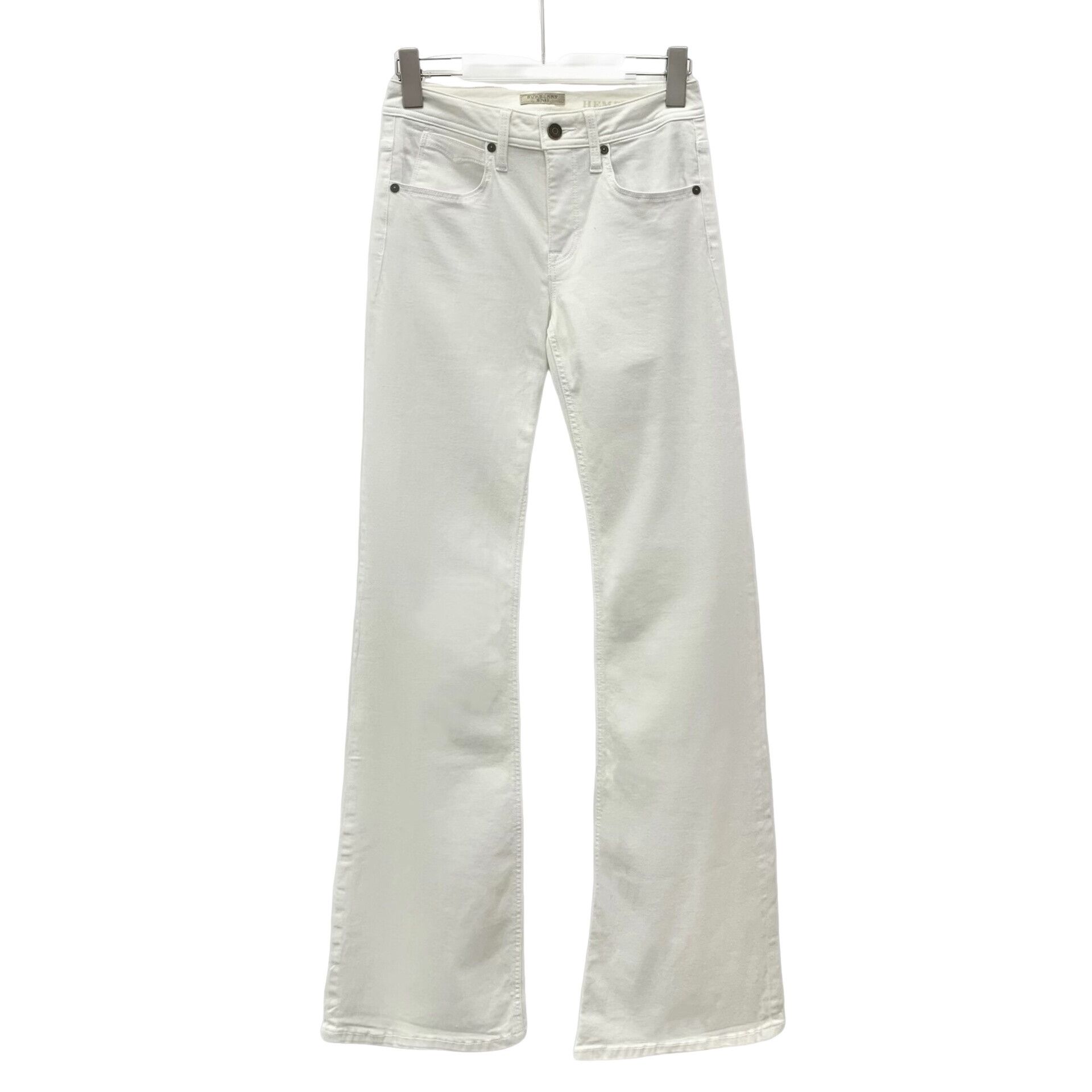 Burberry Burberry Brit White Cotton Straight Pants 26 Size 26" / US 2 / IT 38 - 1 Thumbnail