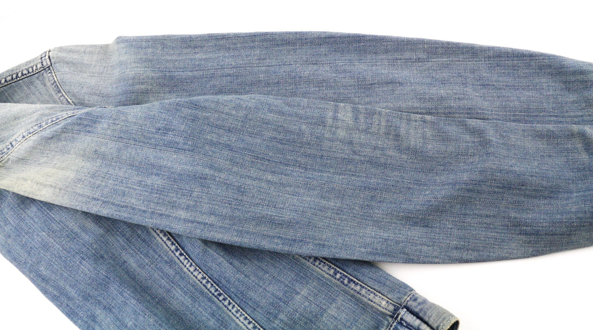 Nudie Jeans BILLY S Denim Light Shades Buttoned Blue Logo Jacket 80753 Size US S / EU 44-46 / 1 - 7 Thumbnail