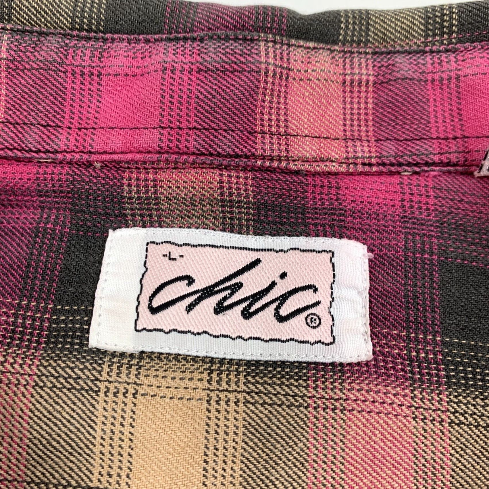 Vintage VINTAGE Chic Shirt Women L Pink Plaid Lightweight 90s Y2K Button-Up/Flannel Size L / US 10 / IT 46 - 5 Thumbnail