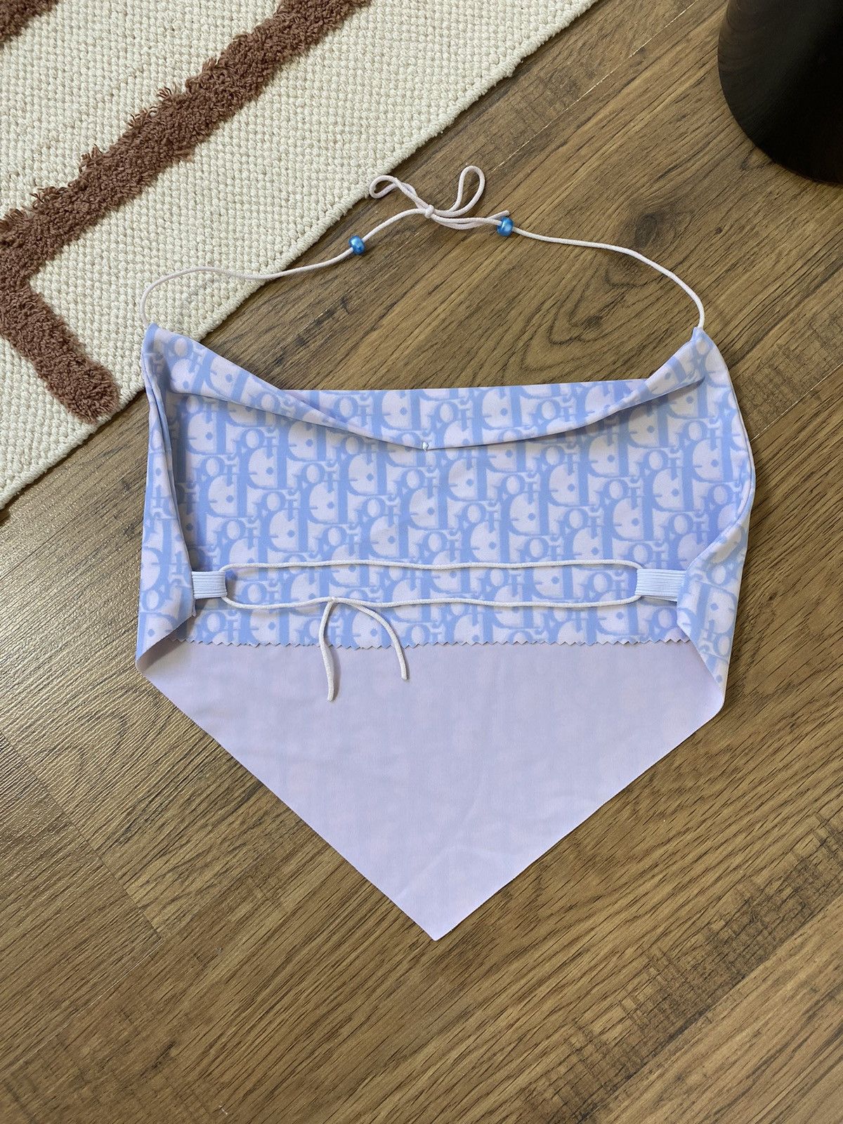Vintage 2000s DIOR STYLE MONOGRAM BANDO TOP Size S / US 4 / IT 40 - 4 Thumbnail