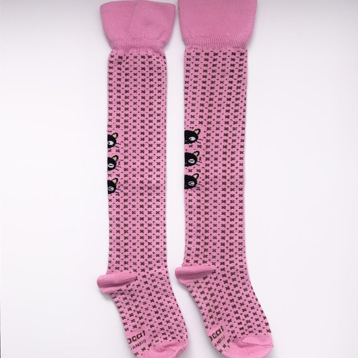 Vintage Rare 2005 Chococat pink knee high socks Size ONE SIZE - 4 Thumbnail