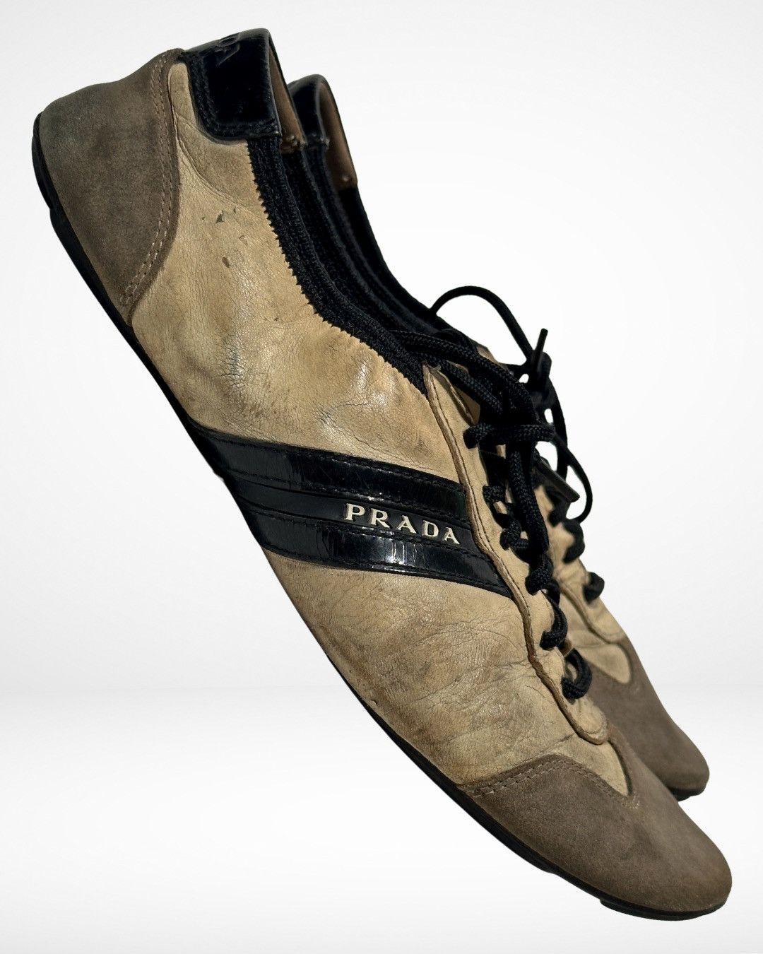 Prada 1990s Ballerina Sneaker Hybrid Size US 7 / EU 40 - 2 Thumbnail