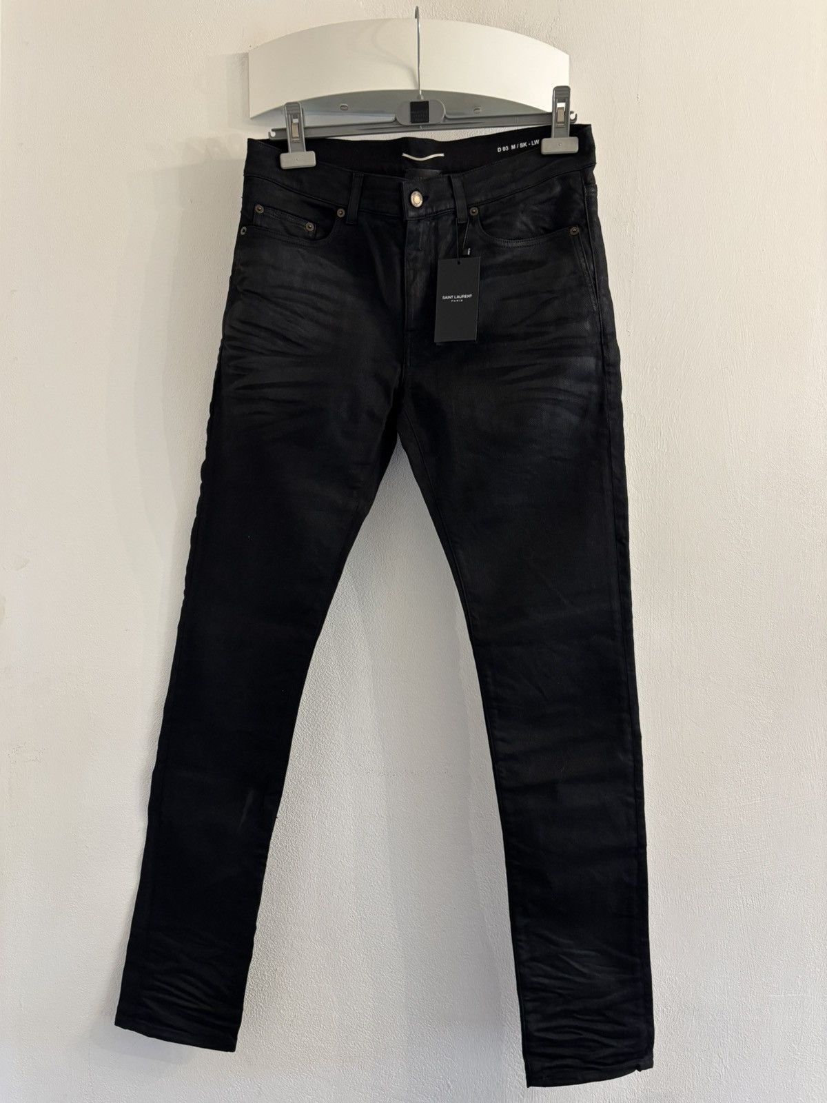 Saint Laurent Paris Saint Laurent Paris waxed jeans Size US 32 / EU 48 - 1 Thumbnail