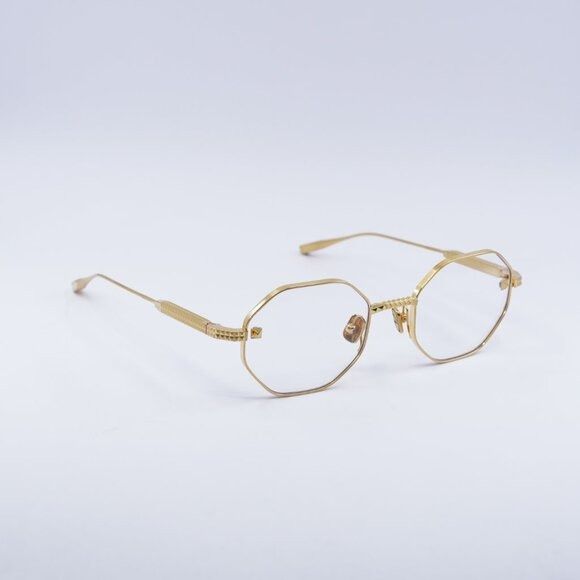 Valentino Valentino V-STUD VLX-122C Eyeglasses Shiny Gold 52mm Size ONE SIZE - 4 Thumbnail