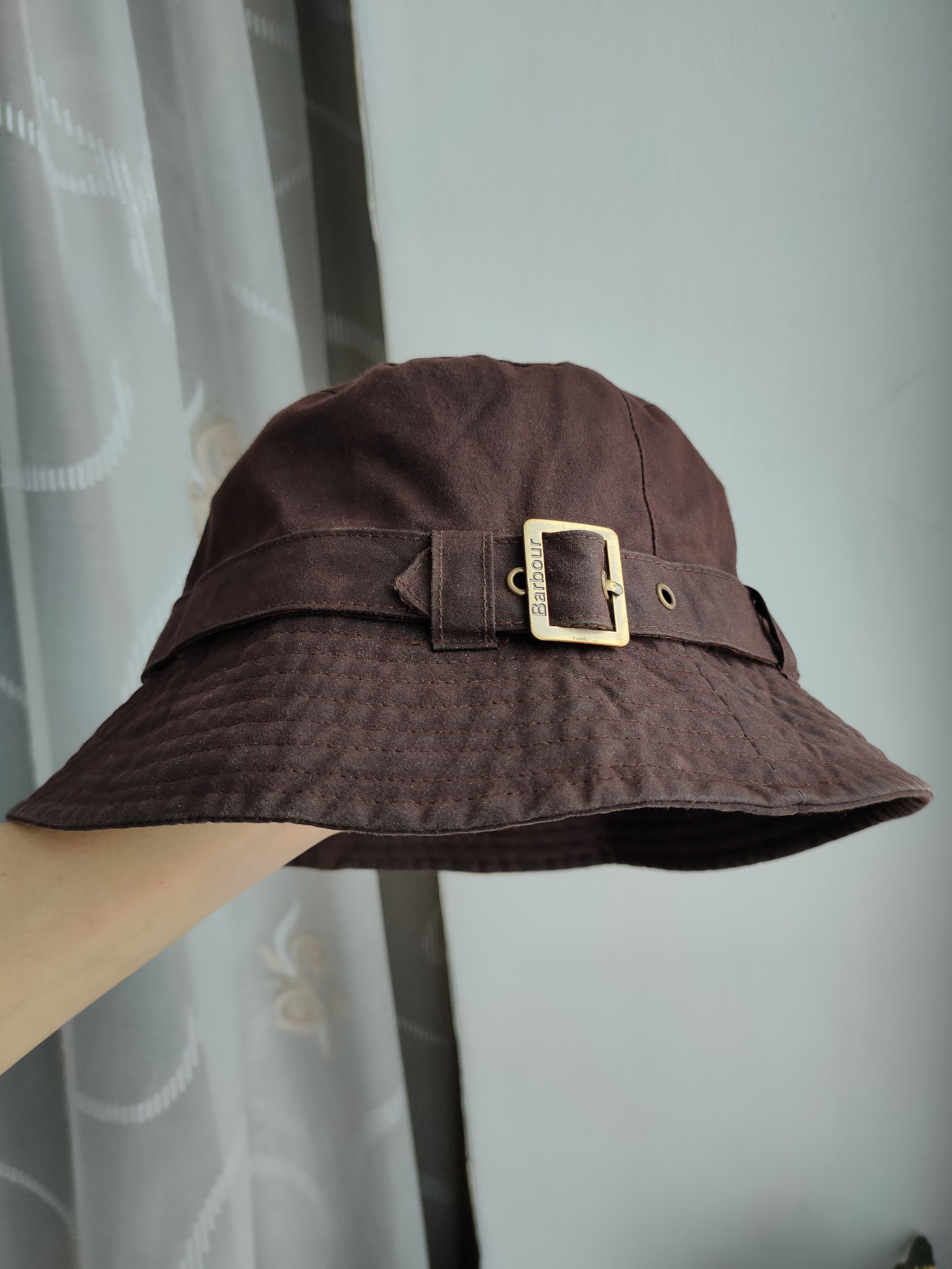Barbour Vintage Barbour Waxed Bucket Hat Panama Hat Barbour Wax Size ONE SIZE - 1 Thumbnail