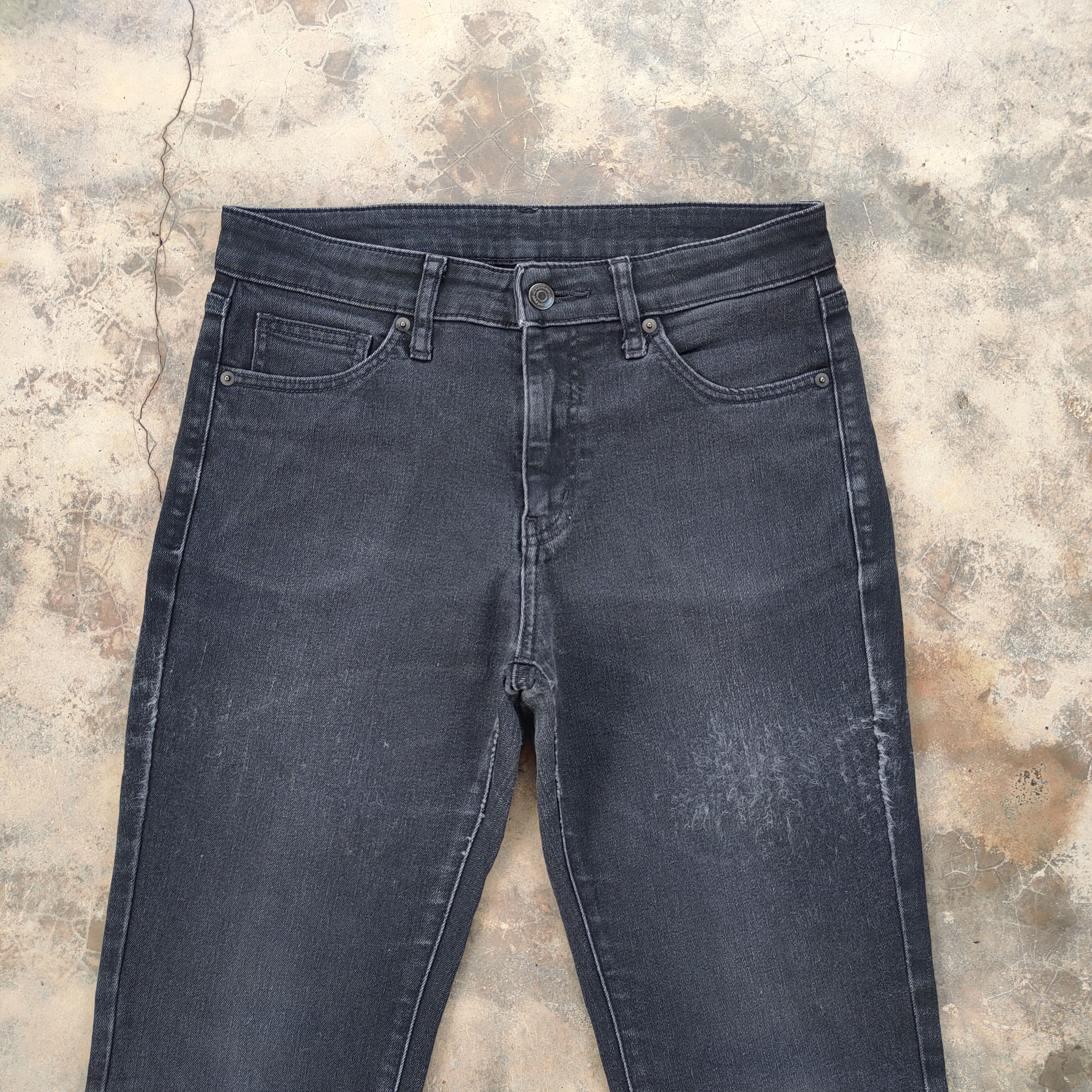 Japanese Brand VINTAGE JAPANESE SKINNY BLACK JEANS DENIM PANTS Size US 29 - 3 Thumbnail