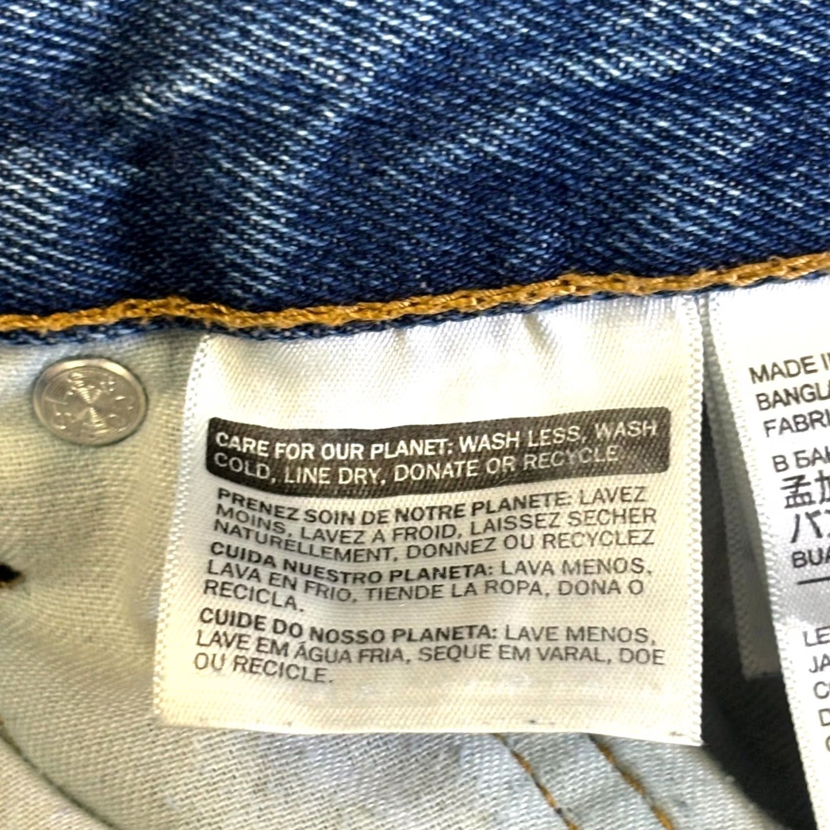 Levi's Levi's 505 Jeans Mens 31x36 Blue Denim Medium Stonewash Straight Leg Workwear Jeans Size US 31 - 6 Thumbnail